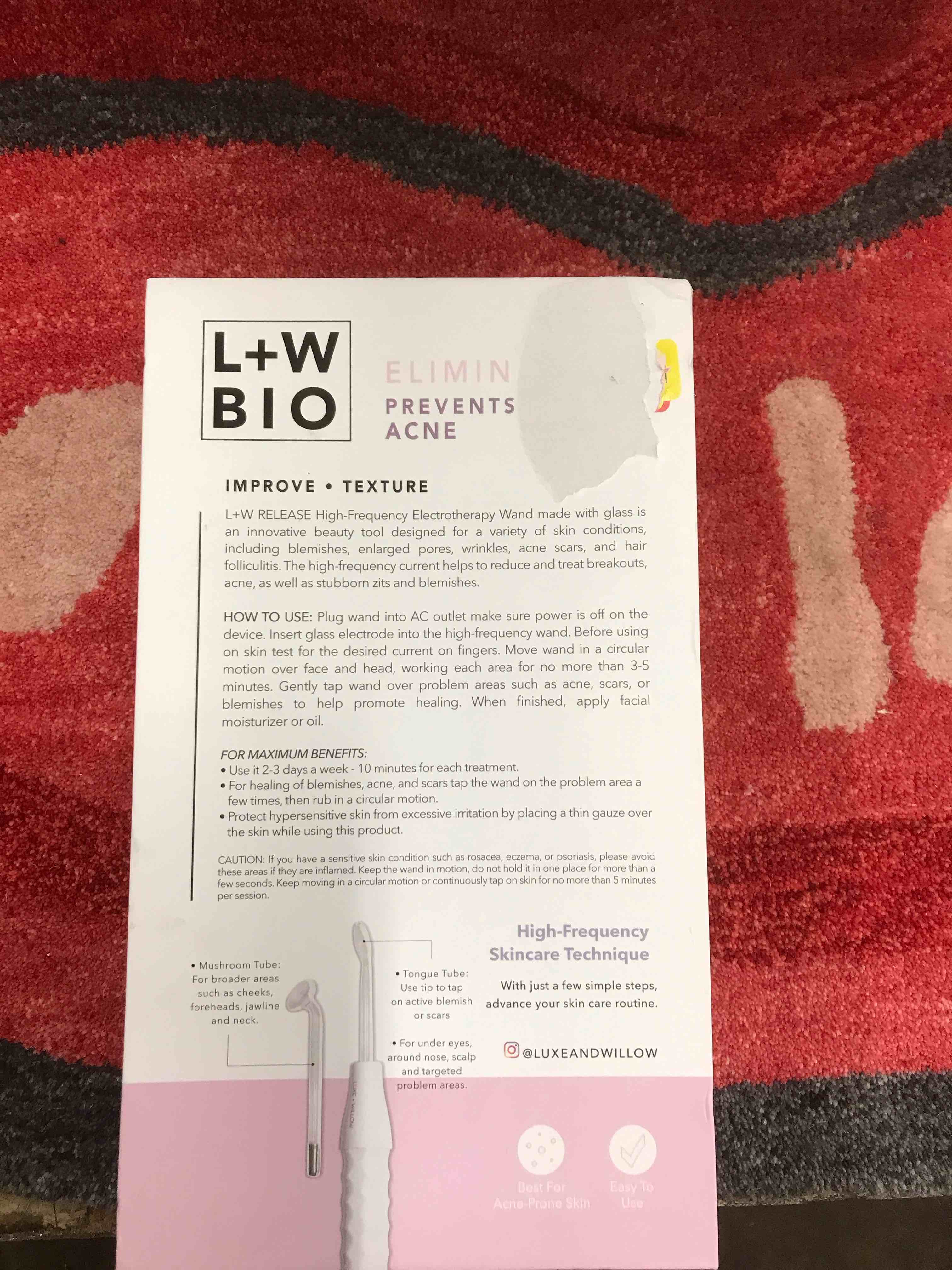 Condition photo showing As Is for L+W BIO. Electrotherapy Wand