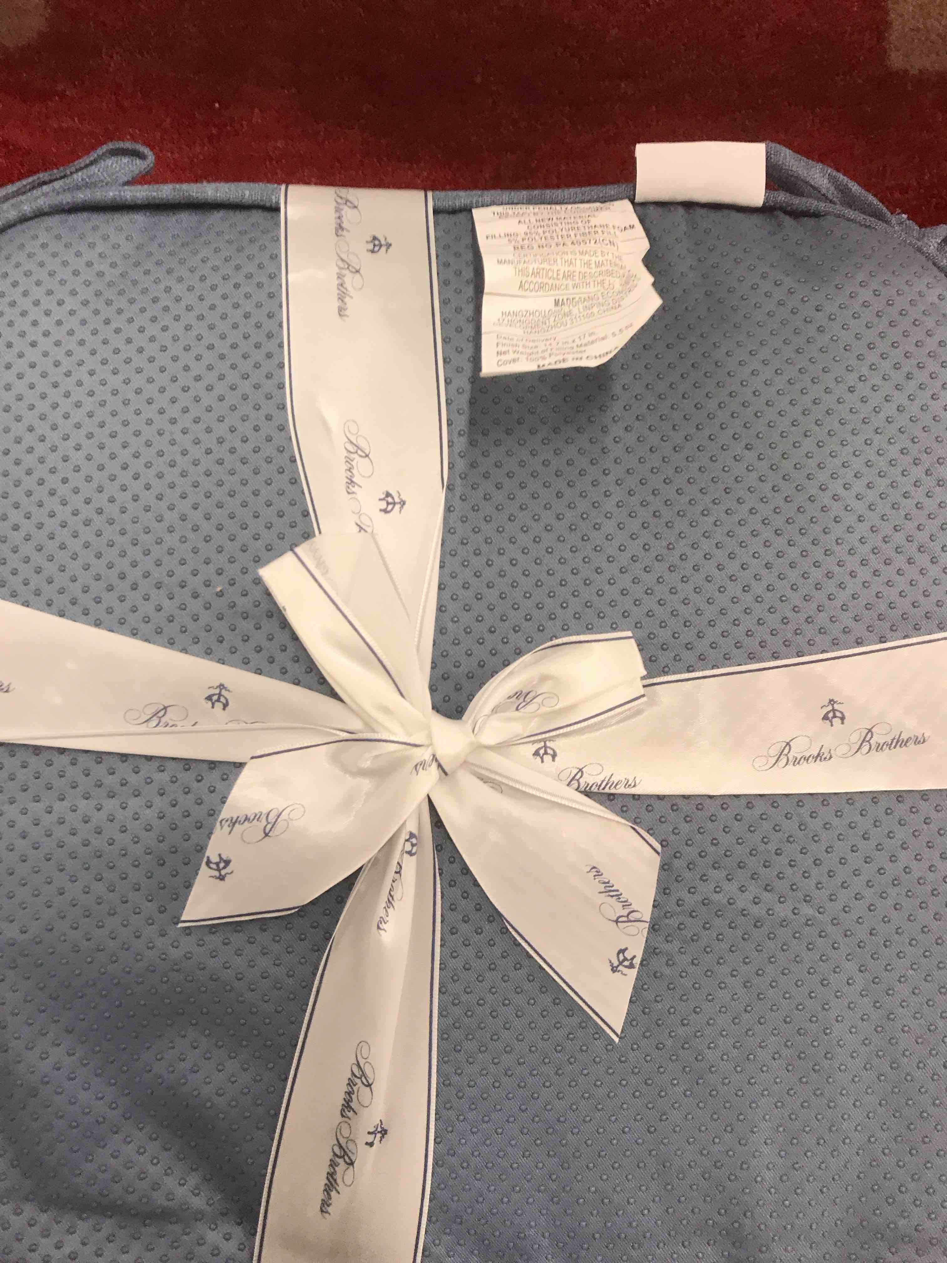 Brooks Brothers Nonslip Backing Set of 4 Chair Pads