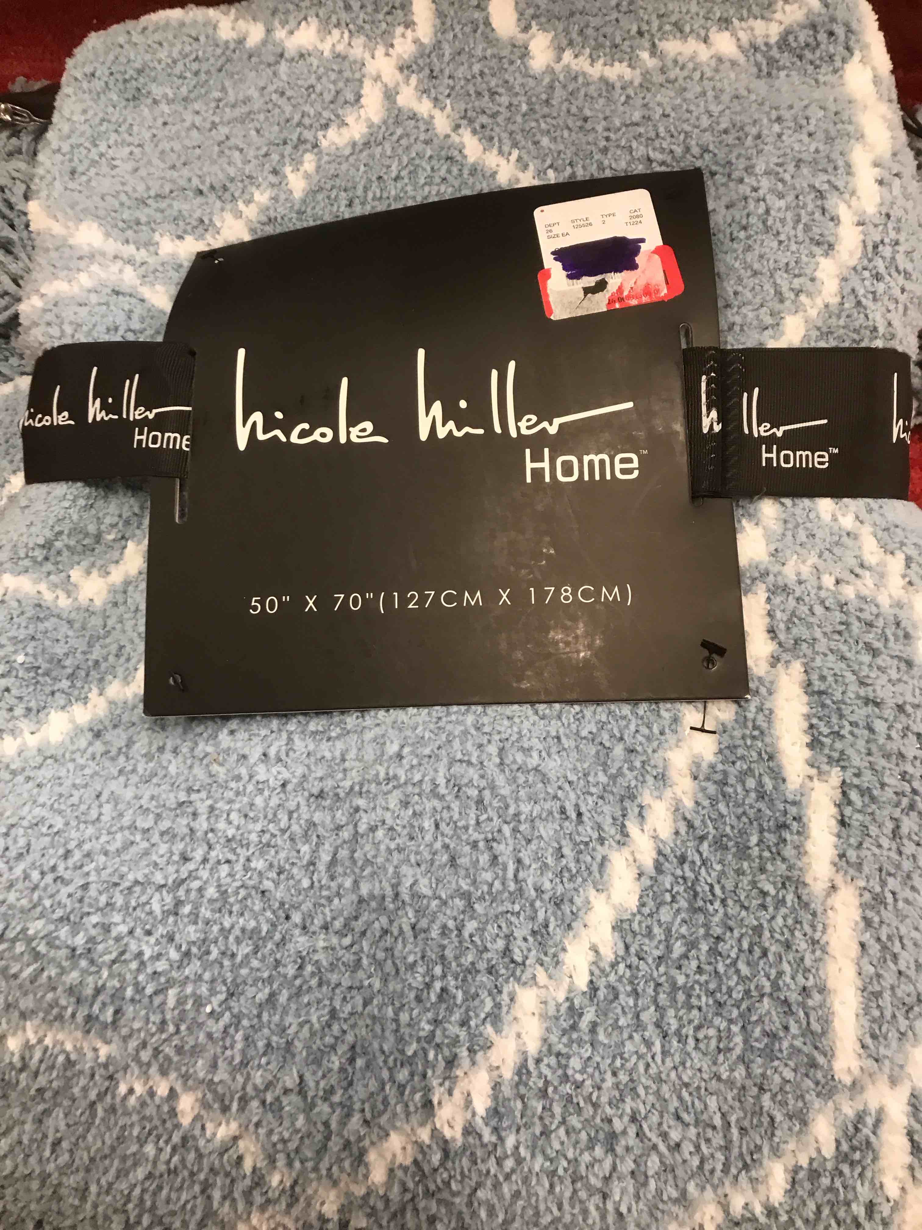 Nicole Miller Home 50” x 70” Throw