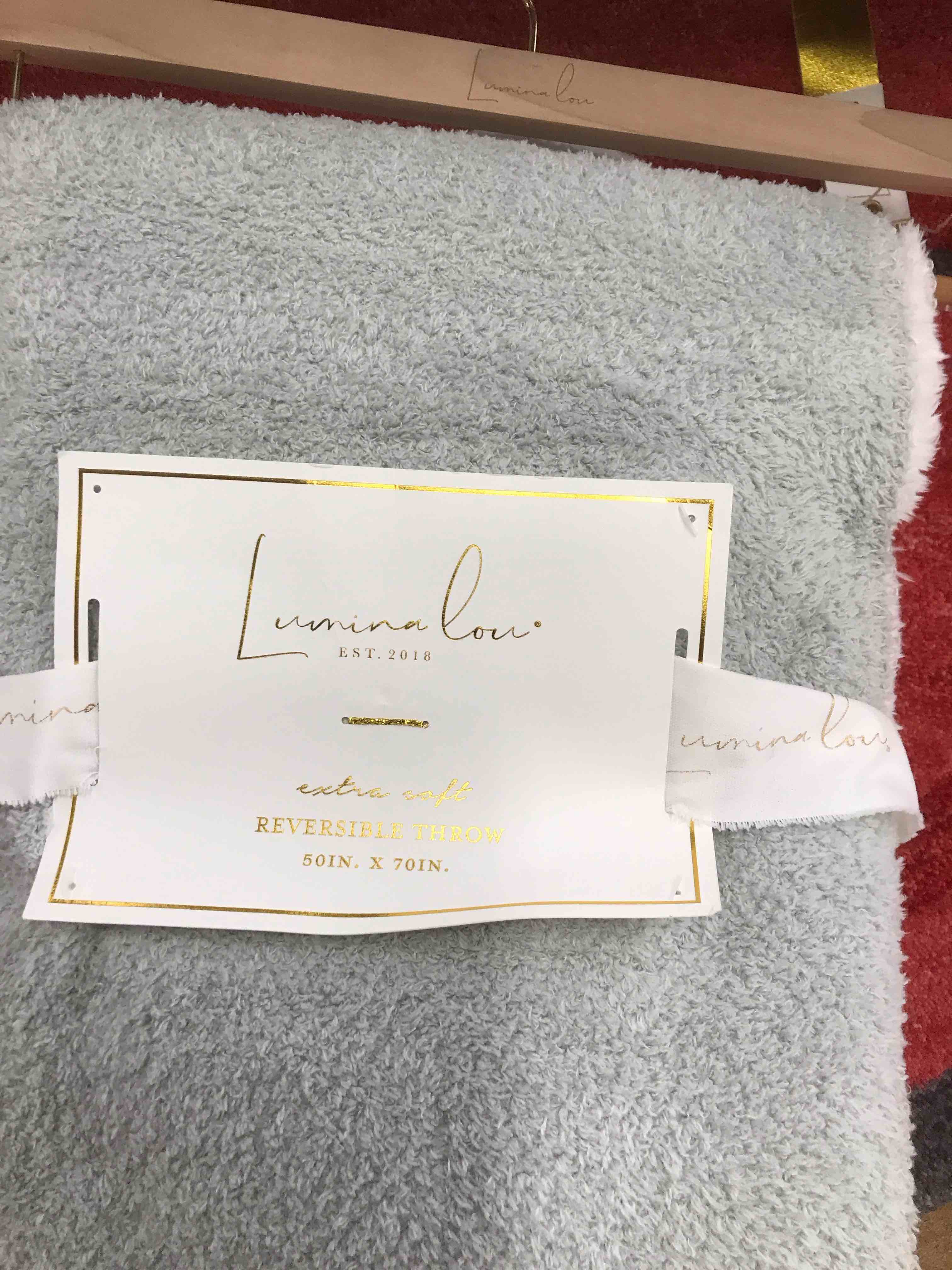 Extra Soft Reversible Throw.   50” x 70”