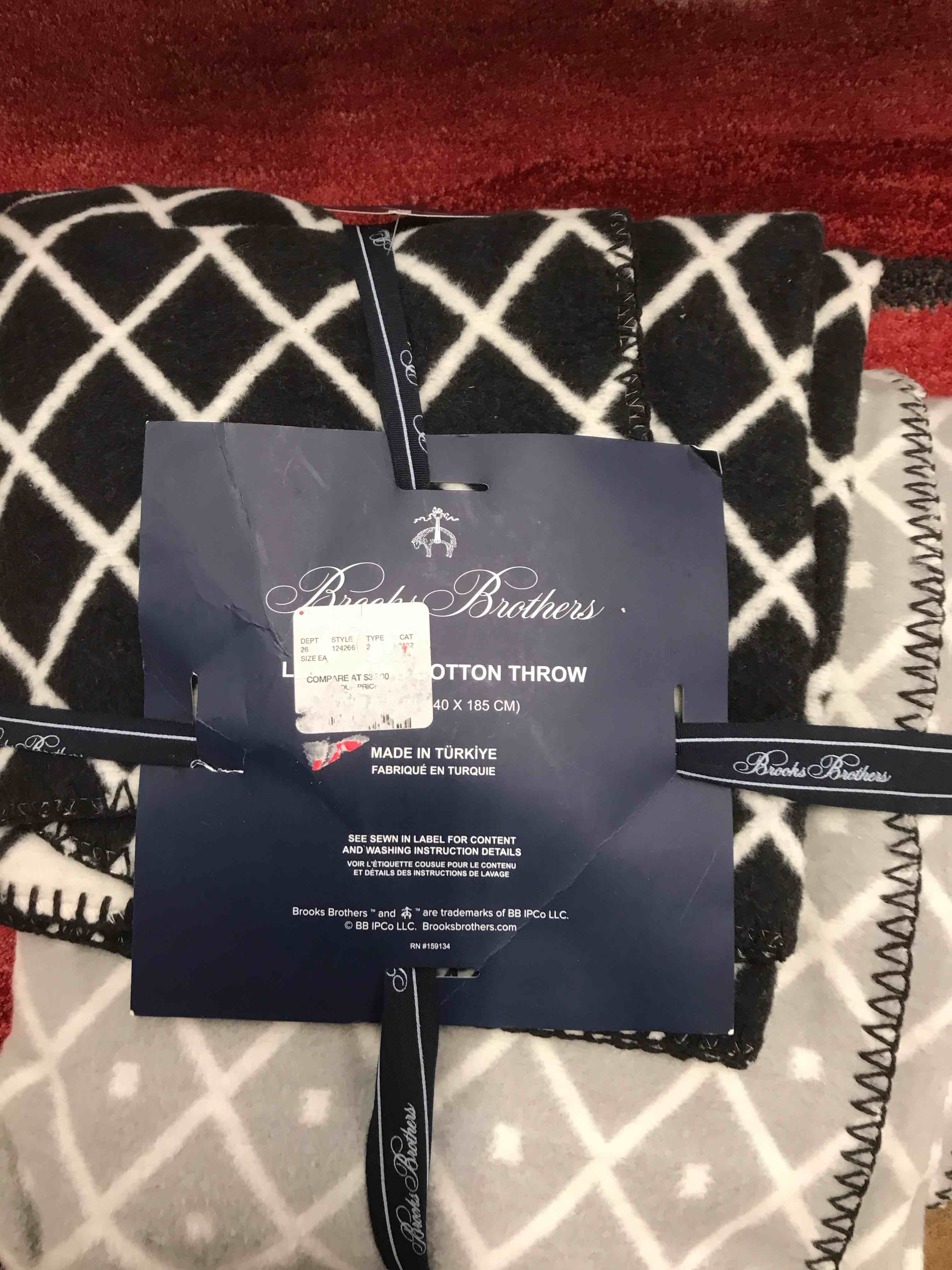 Books Brothers Cotton Throw 