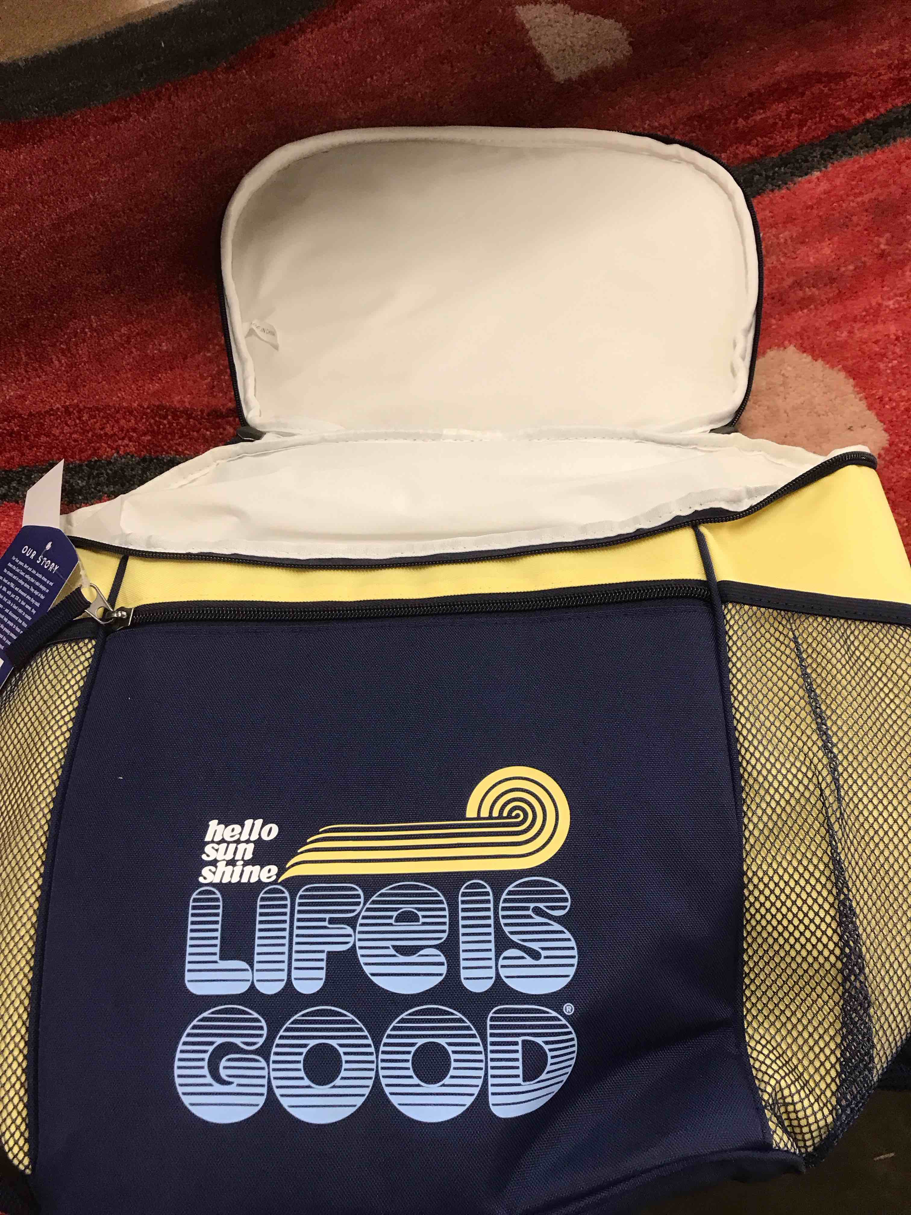 Life is Good Backpack Cooler