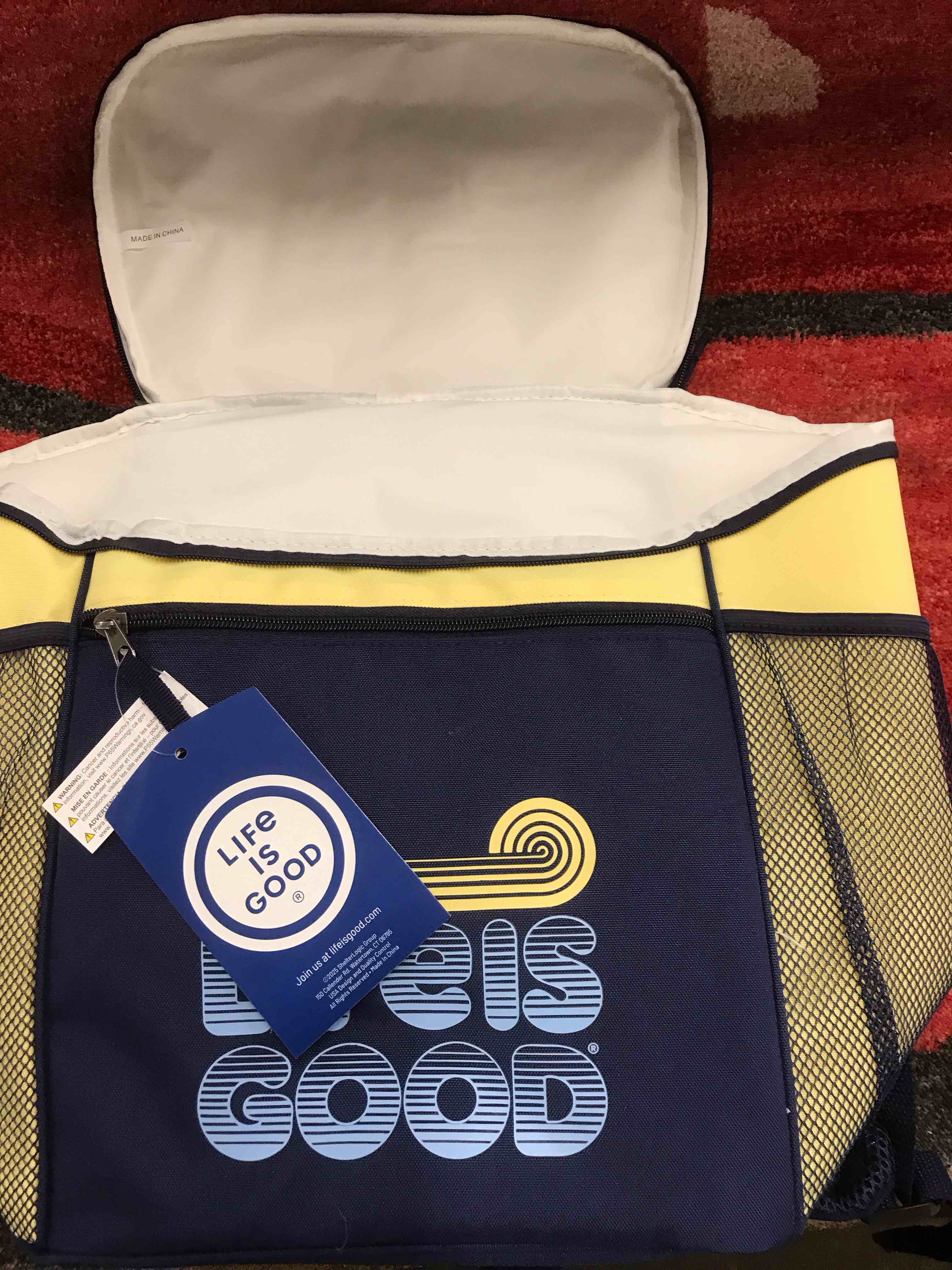 Life is Good Backpack Cooler