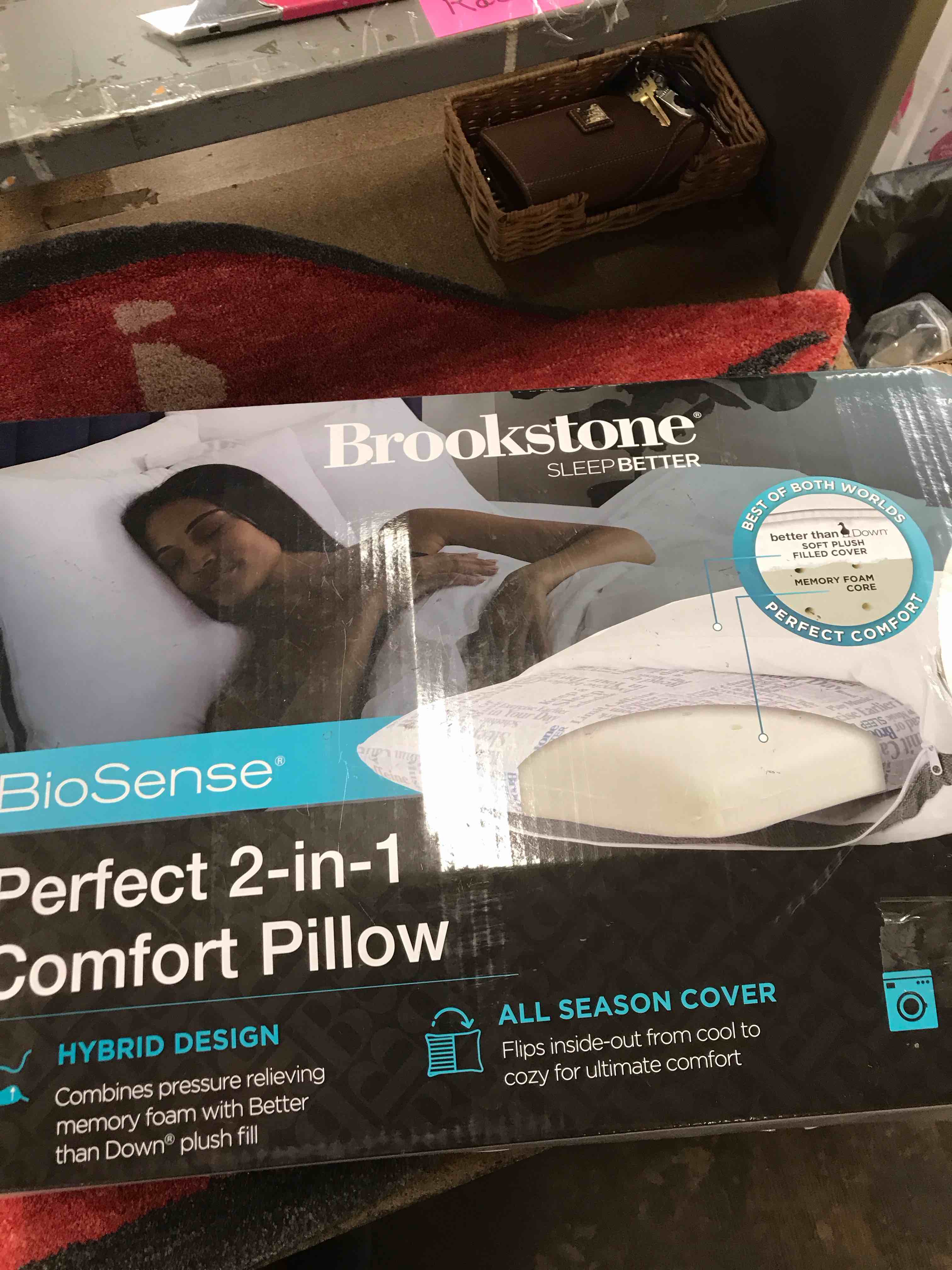 Brookstone Perfect 2 in 1 Pillow