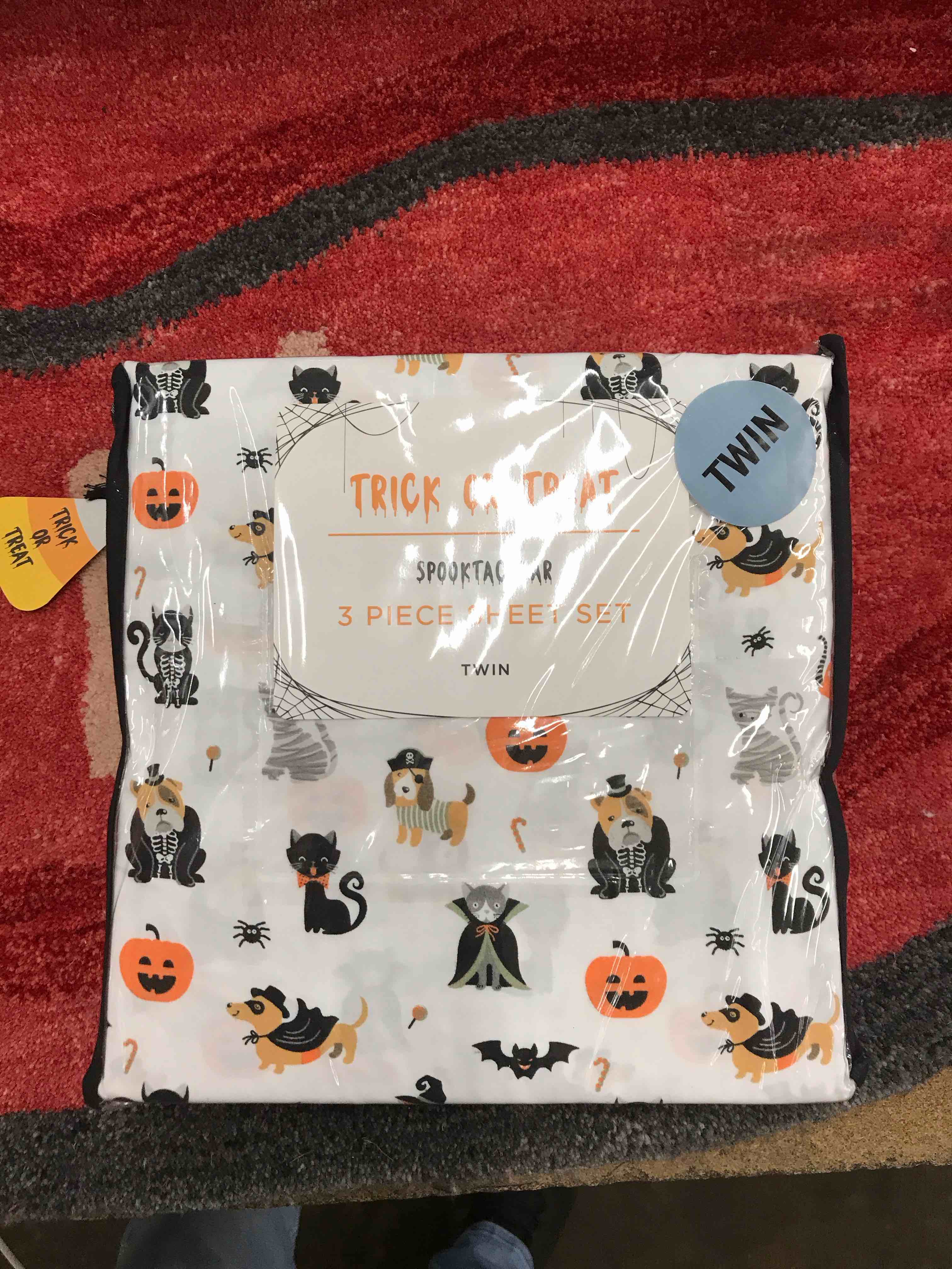 Trick or Treat twin Sheet Set