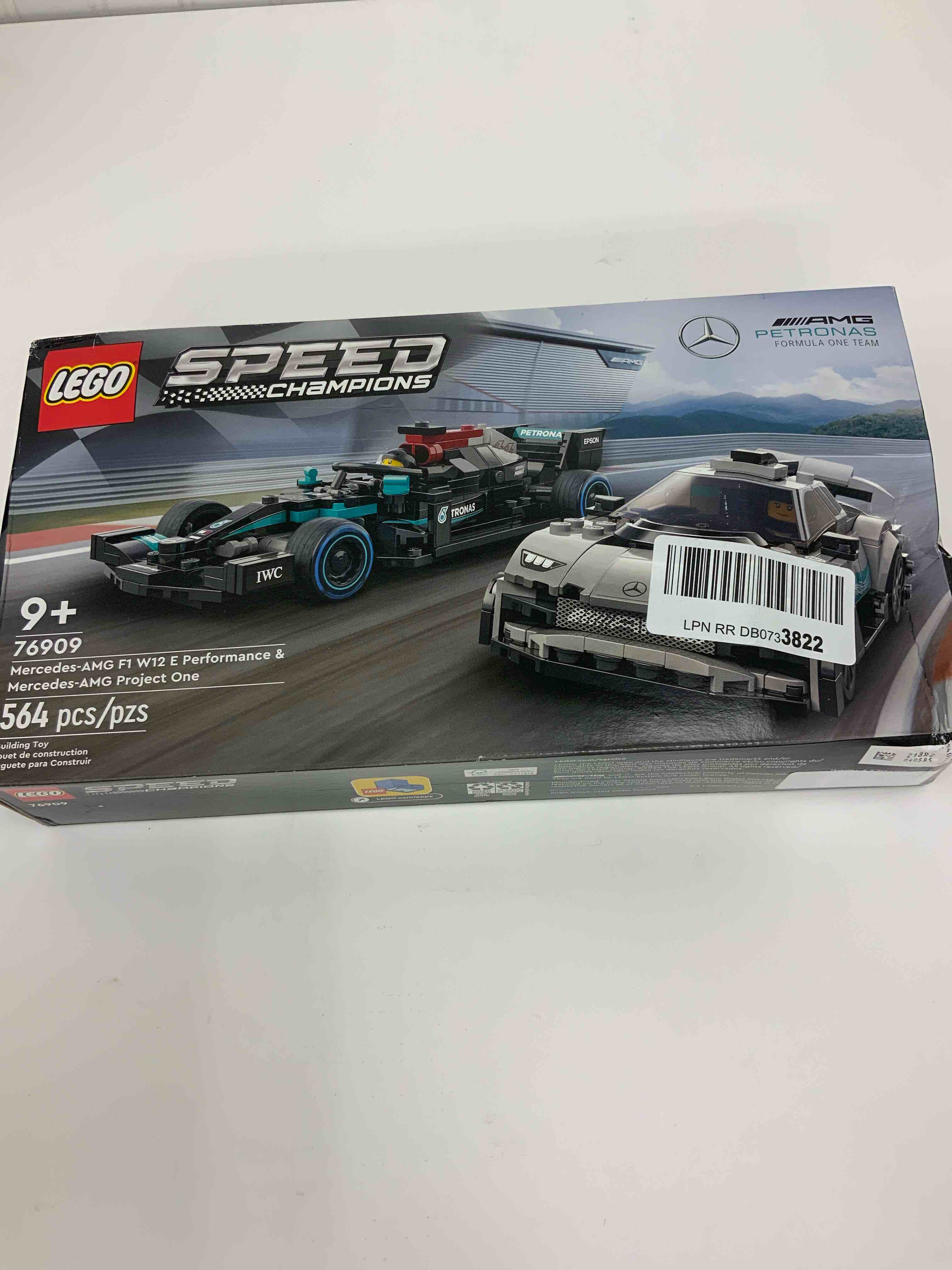 LEGO Speed Champions Mercedes-AMG F1 W12 E, Performance & Project One Toy Car Set, Mercedes Model Car Building Kit, Collectible Race Car Toy, Great Car Gift for Kids and Teens, 76909
