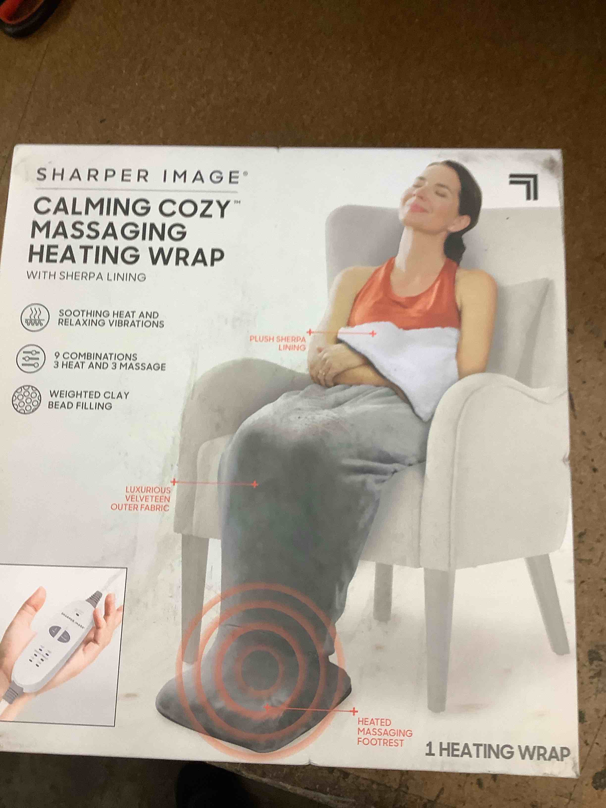 sharper image heating wrap 