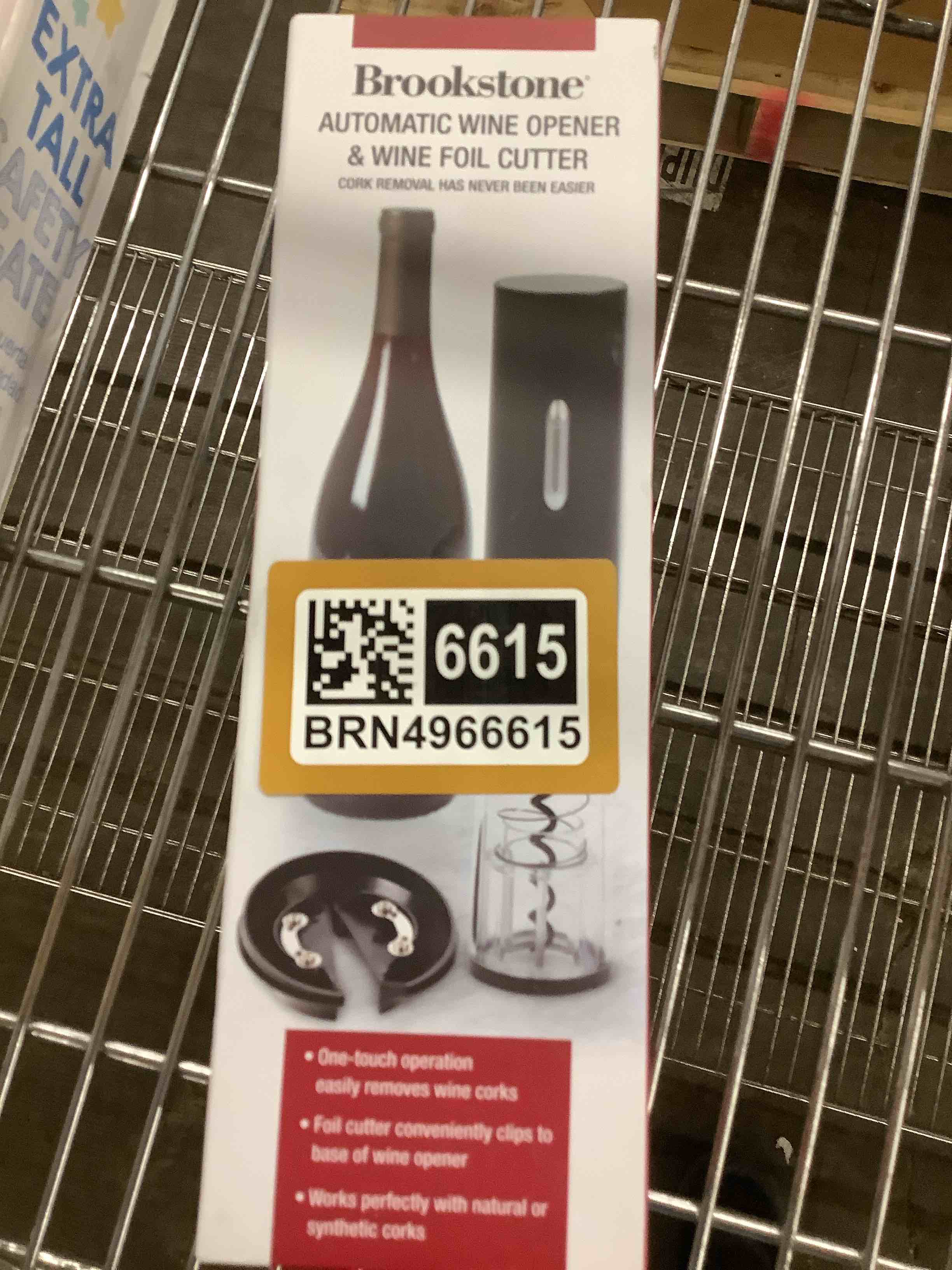 brookstone automatic wine opener 