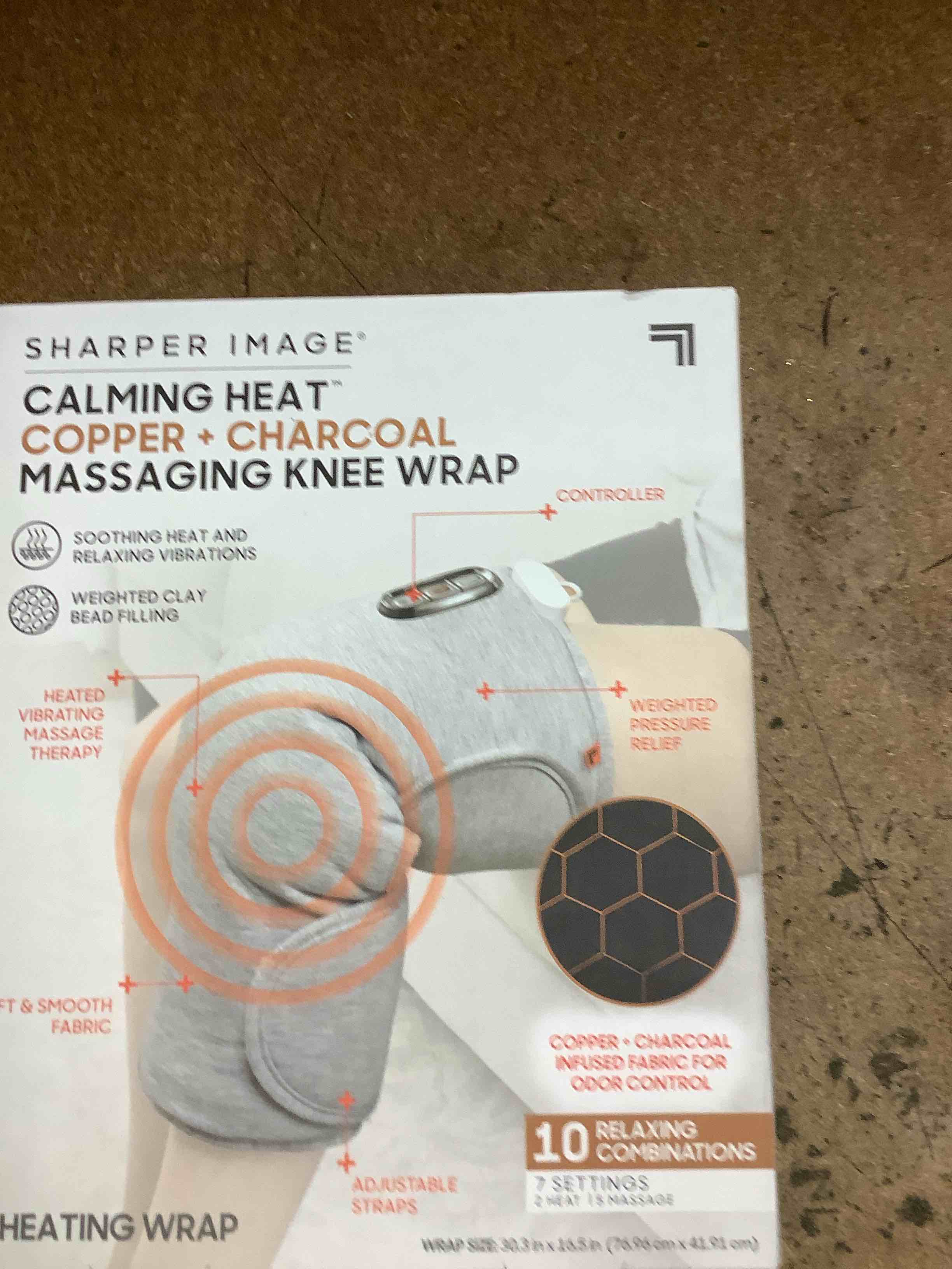 sharper image massage knee wrap 