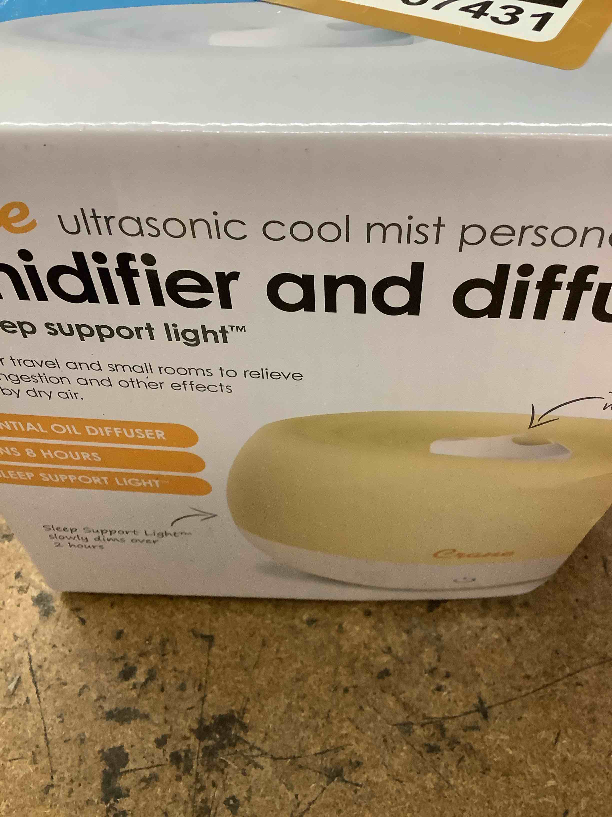 humidifier and diffuser with sleep support 