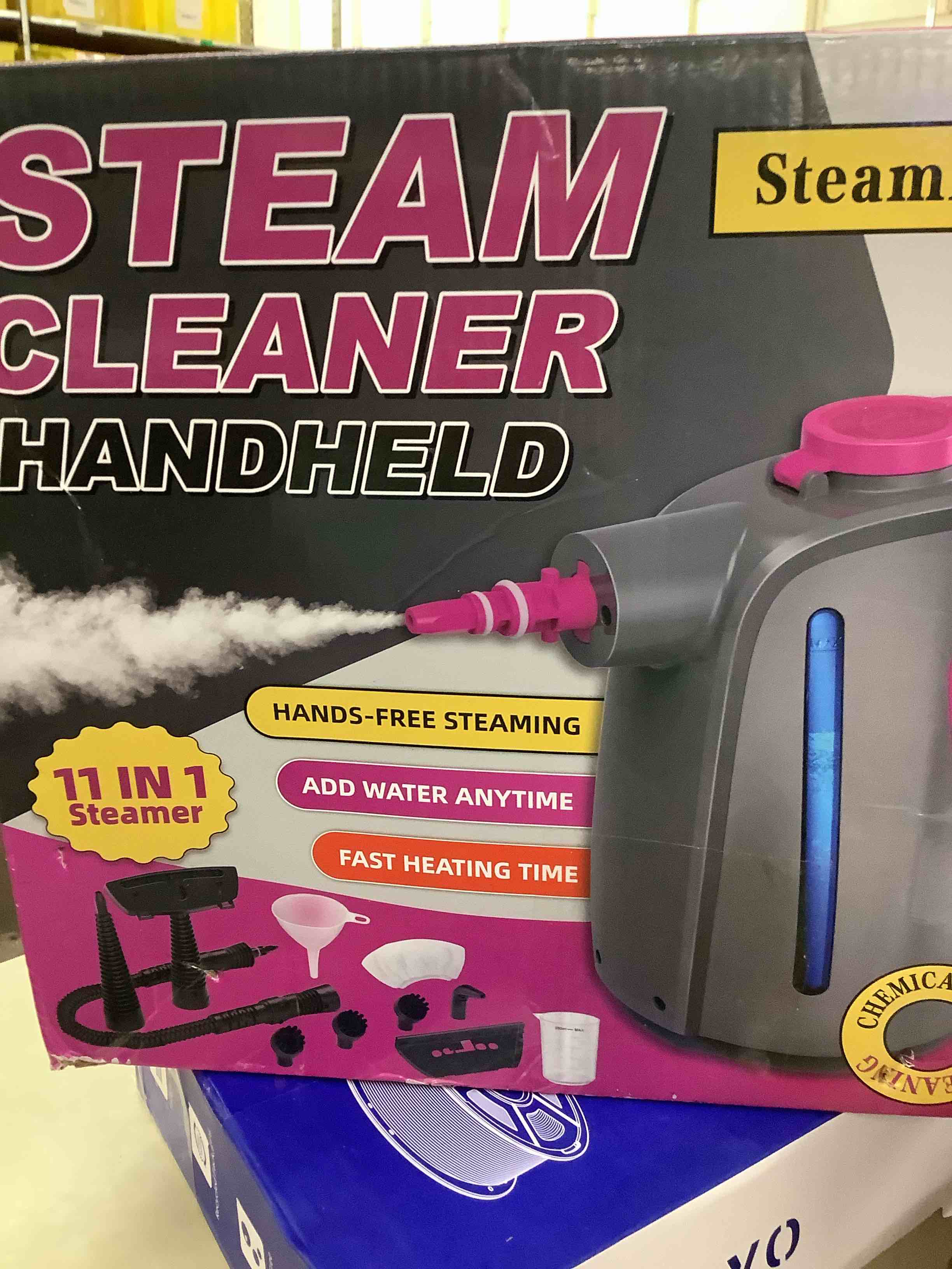 Handheld Pressurized Steam Cleaner with 11-Piece Accessory Set, Multi-Surface Steamer for Cleaning, All Natural Steam Cleaner for Home, Upholstery, Car, Floor, Grout and Tile