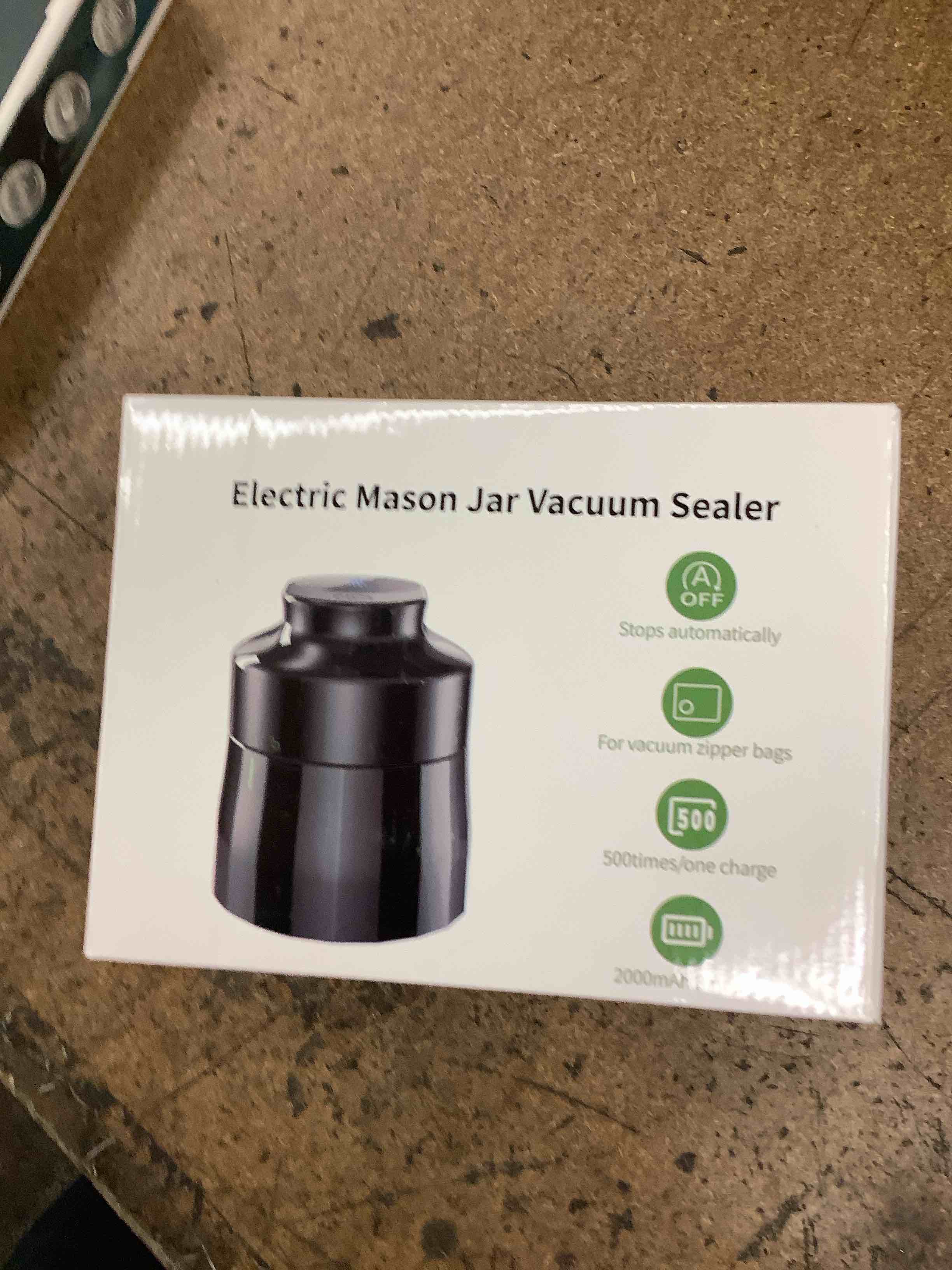 electric mason jar vacuum sealer