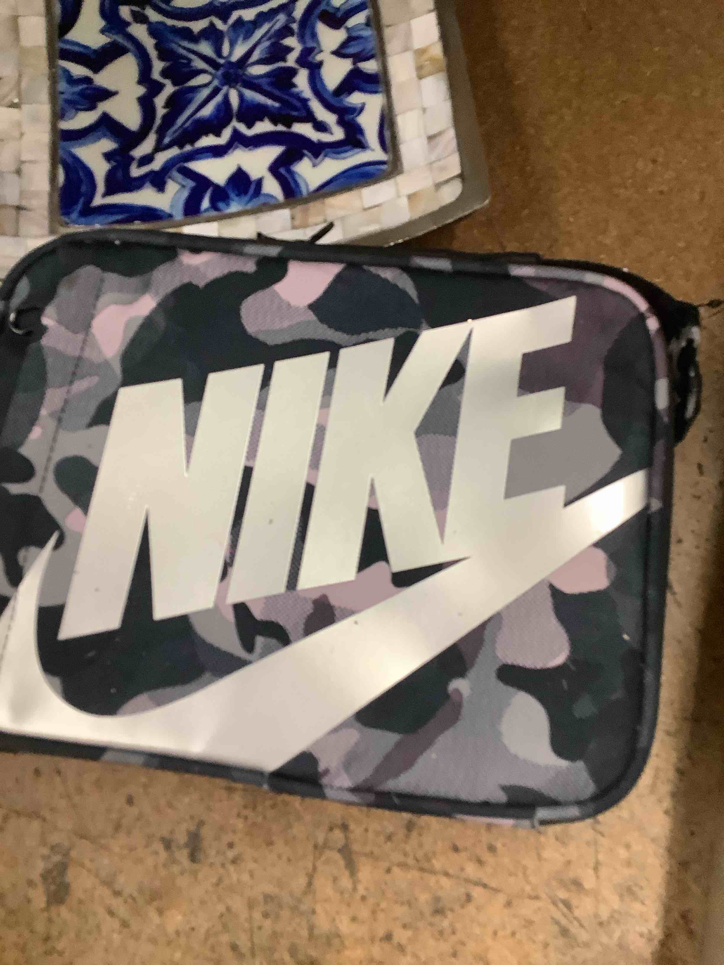 Nike black with camo Lunch tote hard shell 