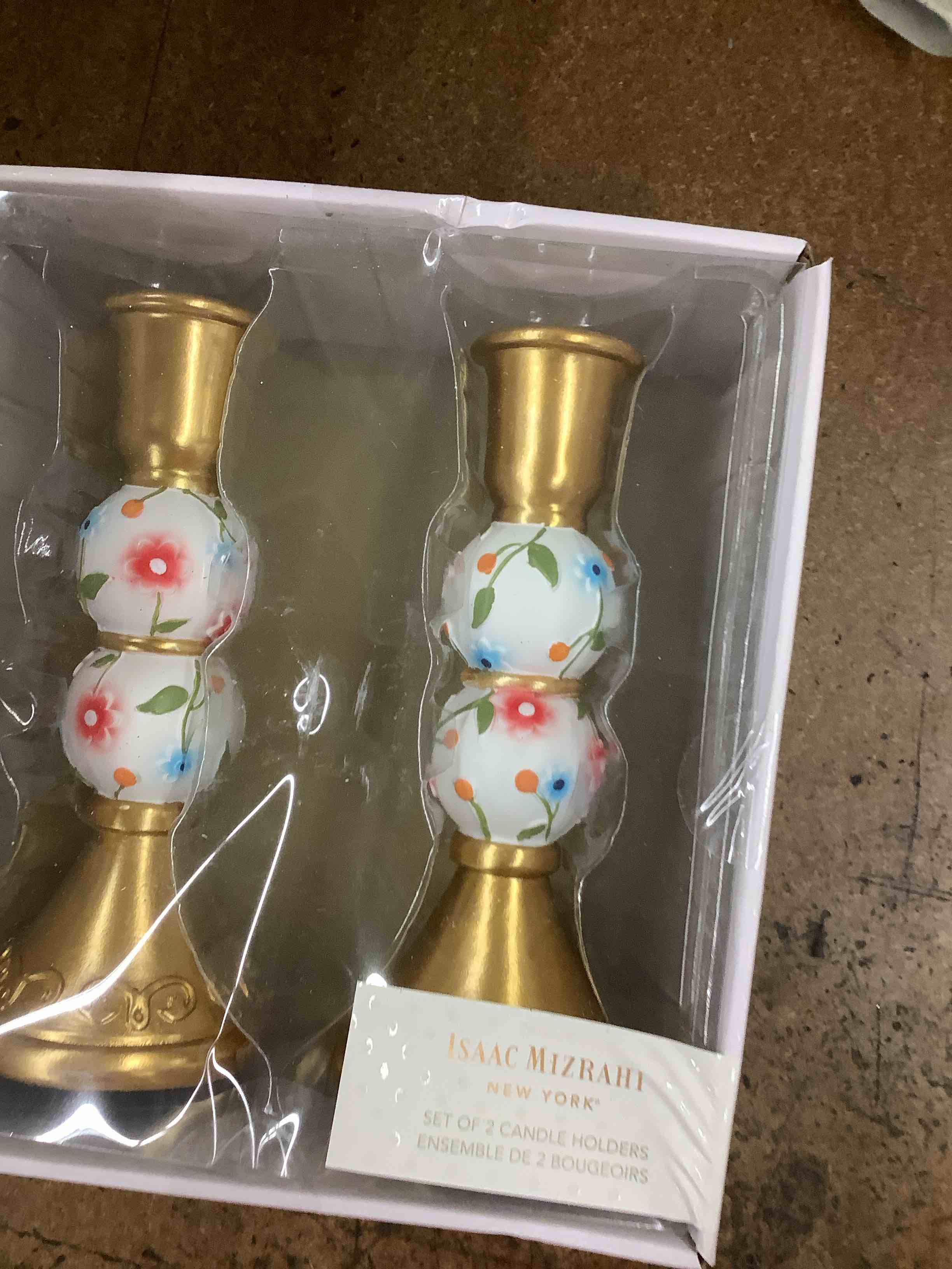 Issac mizrahi New York set of 2 candle holders 