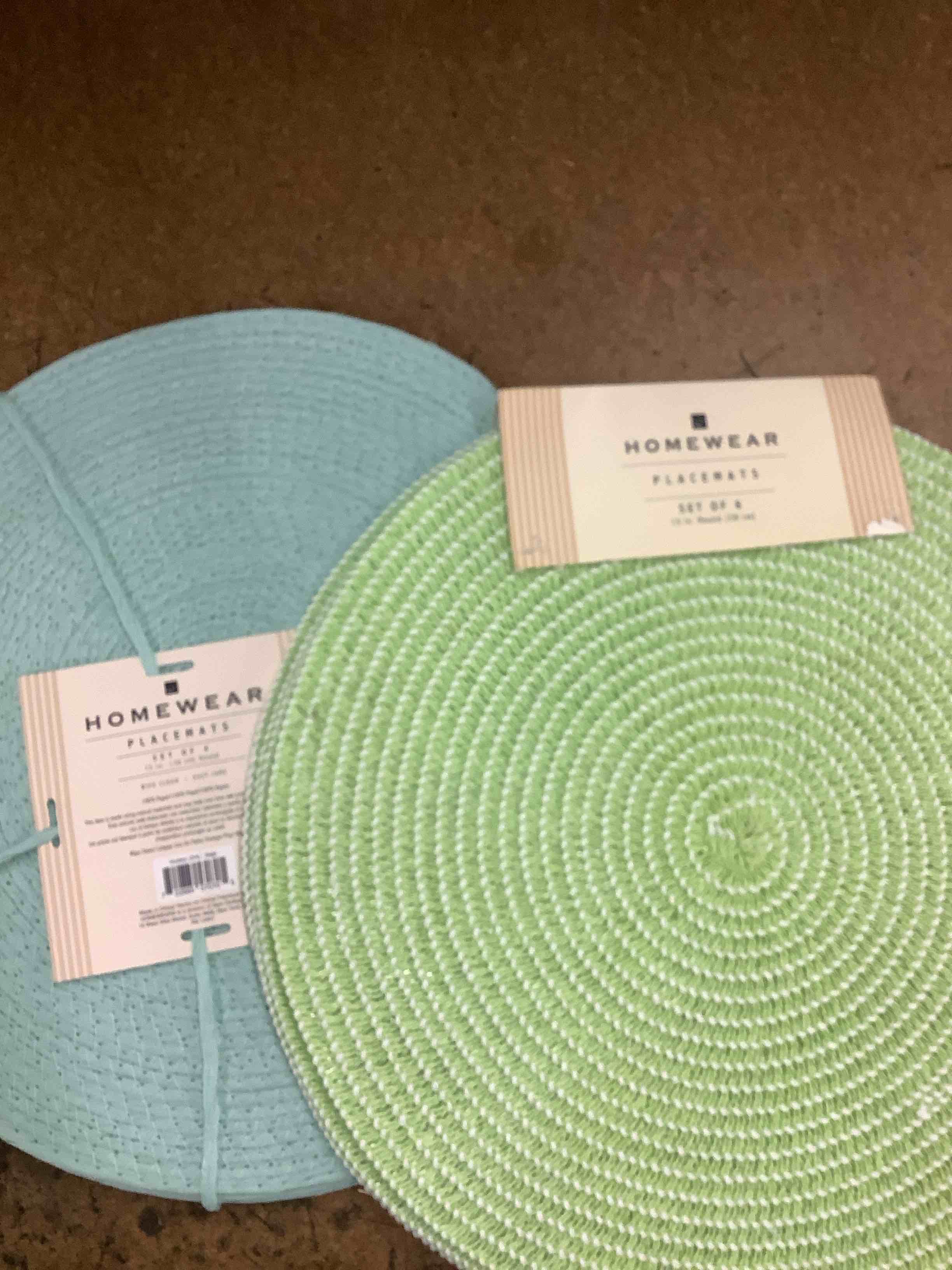 home wear placemats set of six and set of four placemats 
