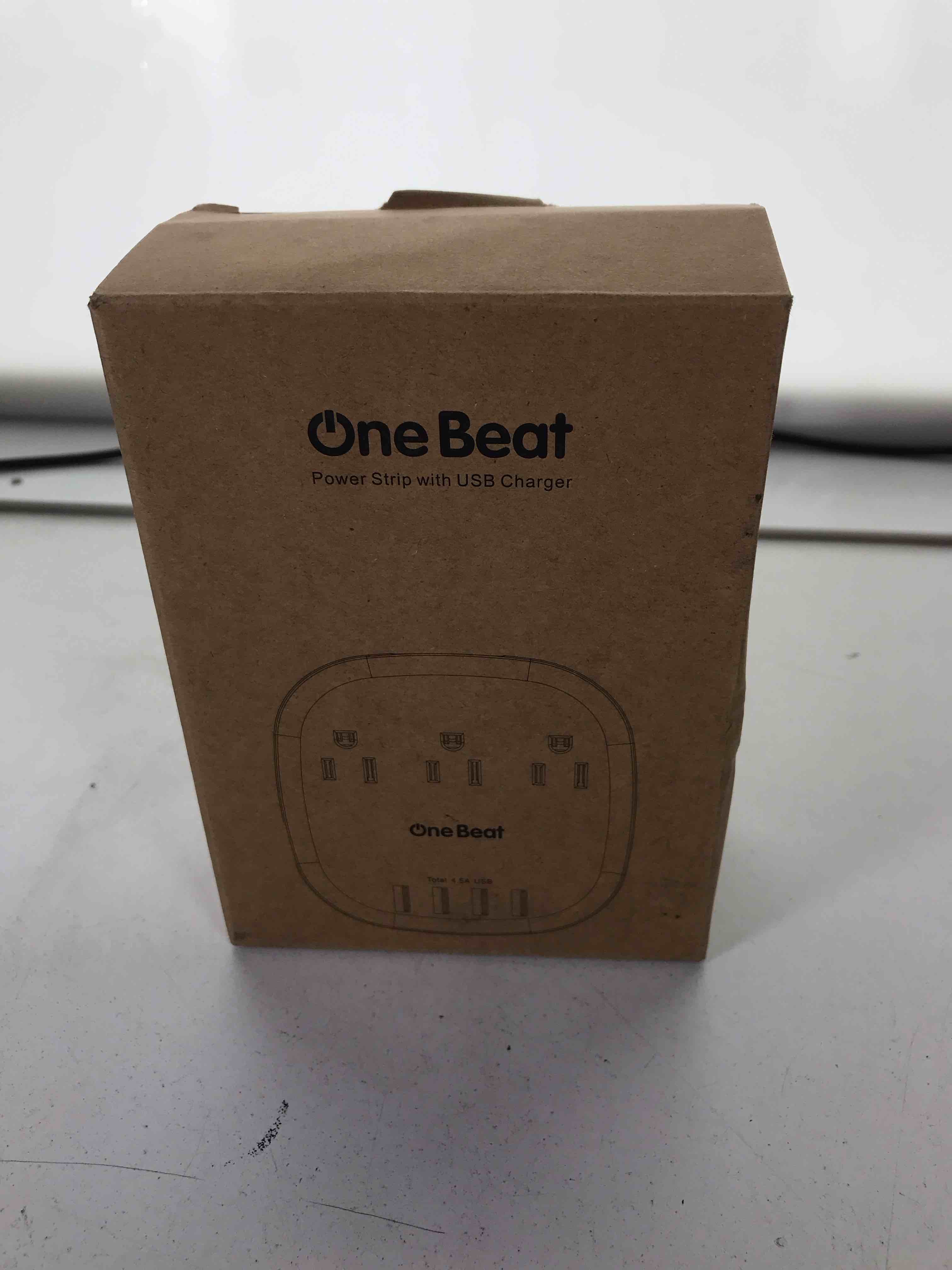 one beat power strip with usb charger
