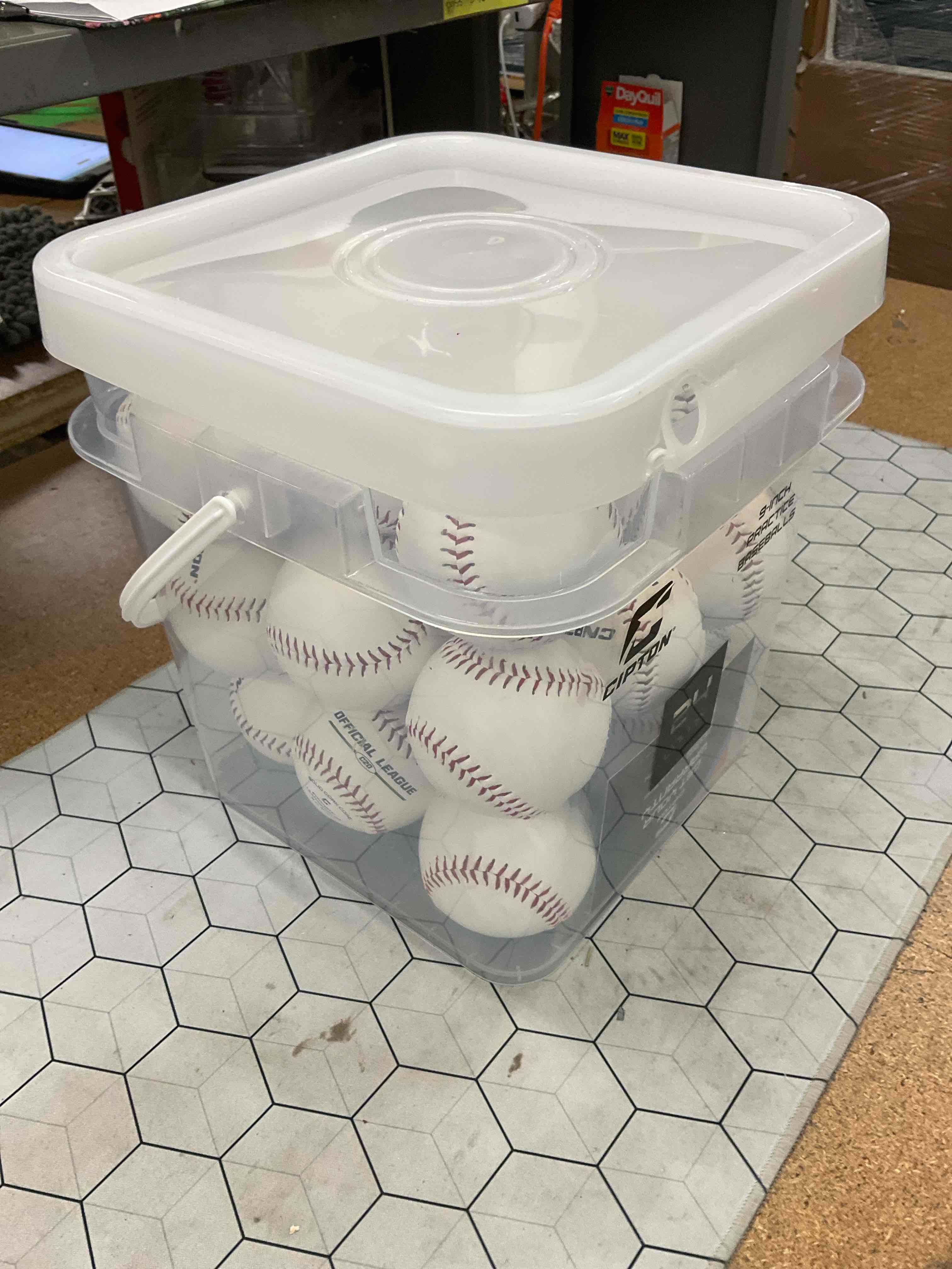 Condition photo showing Good Condition for 24 count baseballs 