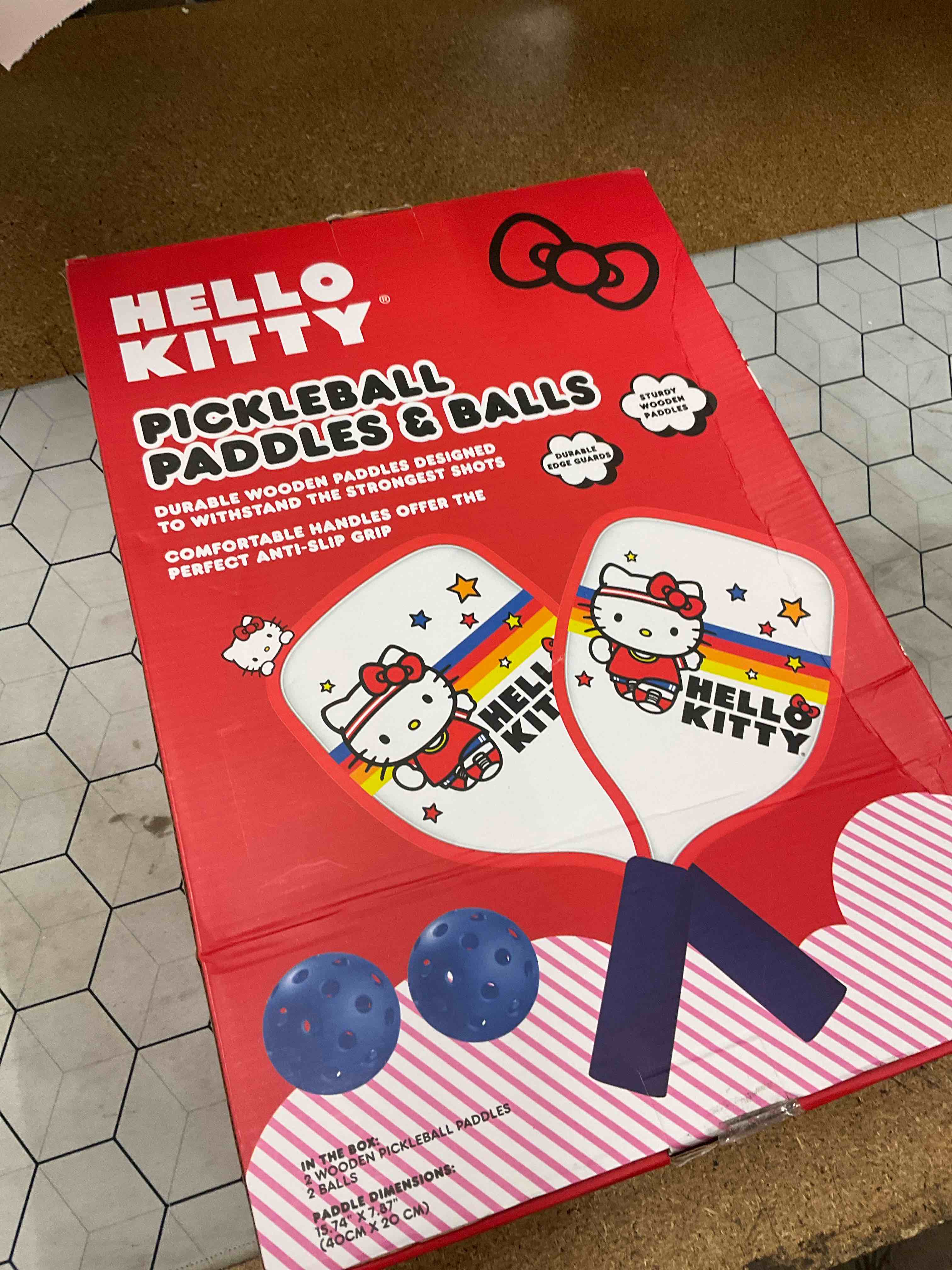 Condition photo showing Good Condition for hello Kitty pickleball set 