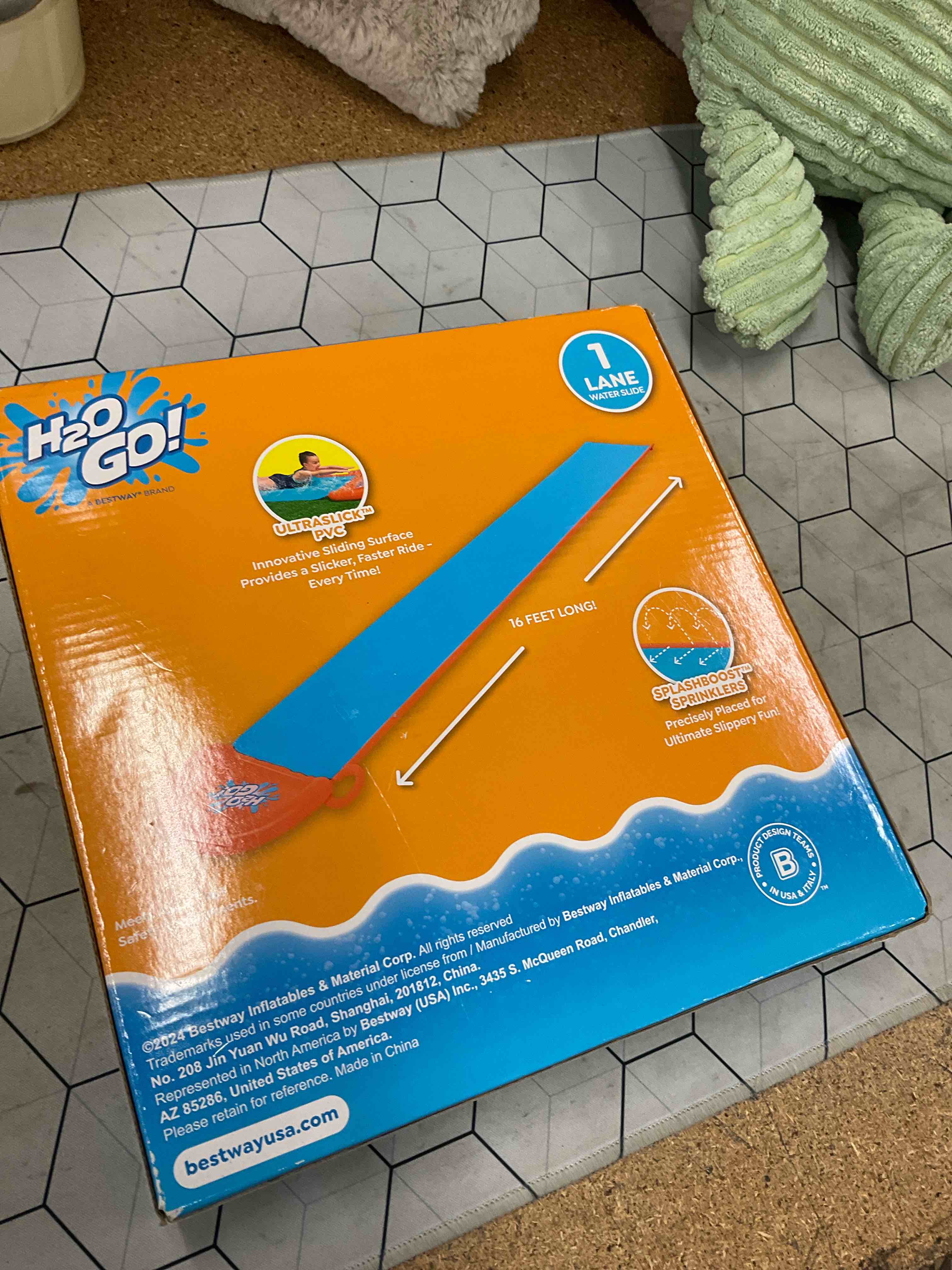 Condition photo showing As Is for single water slide 