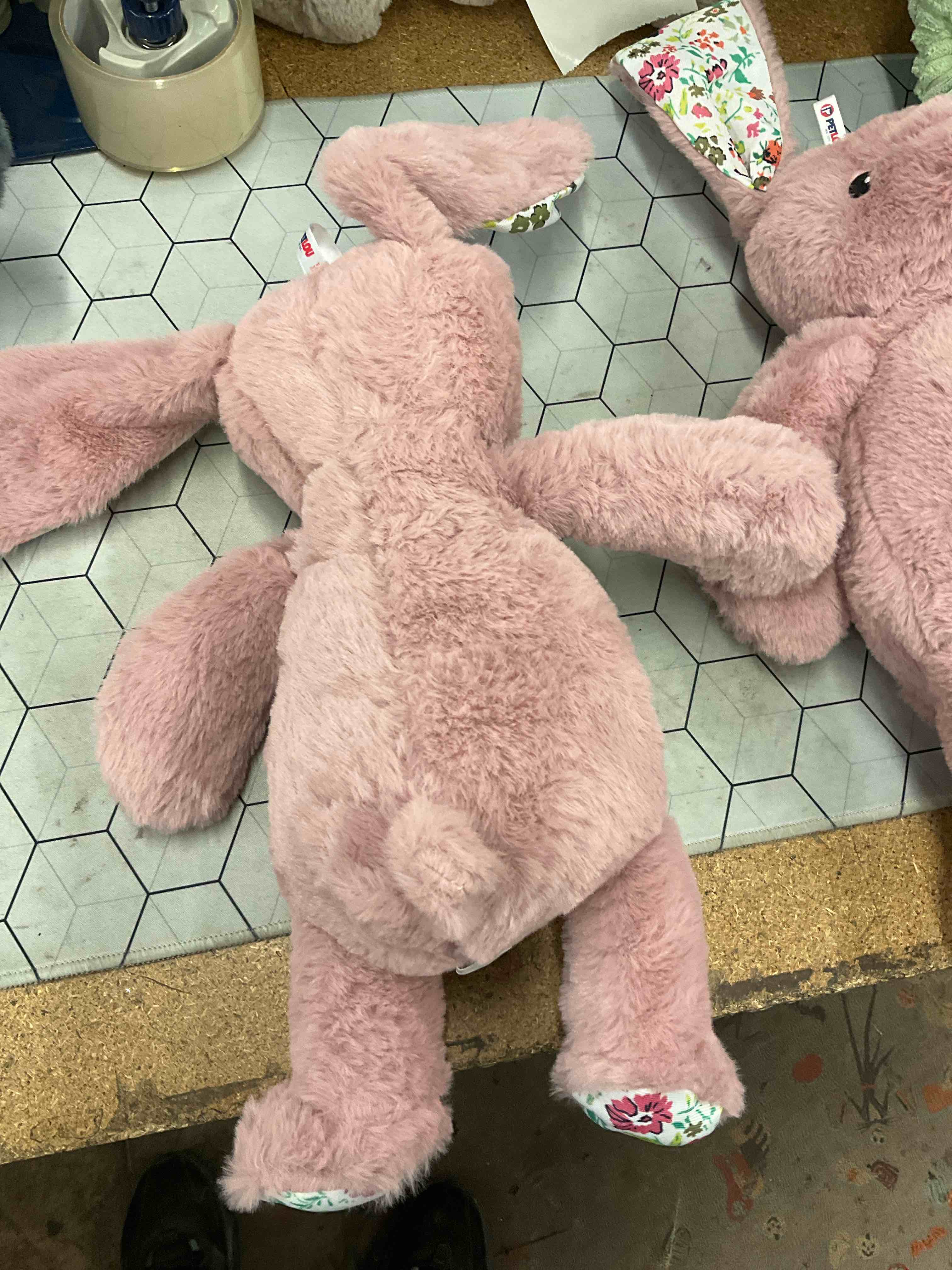 Condition photo showing As Is for squeaky rabbit toy 