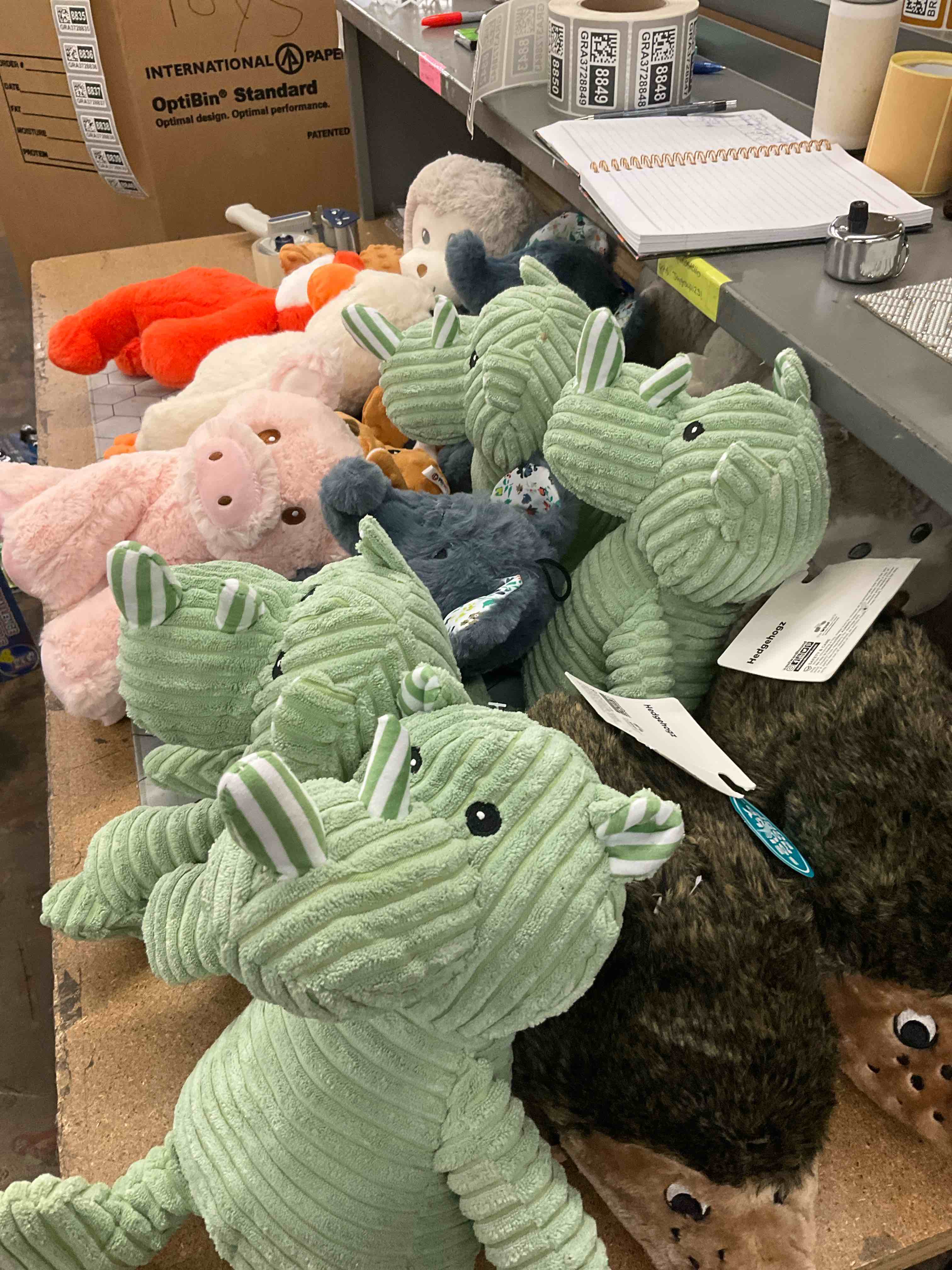 Condition photo showing Good Condition for assorted squeaky toys 