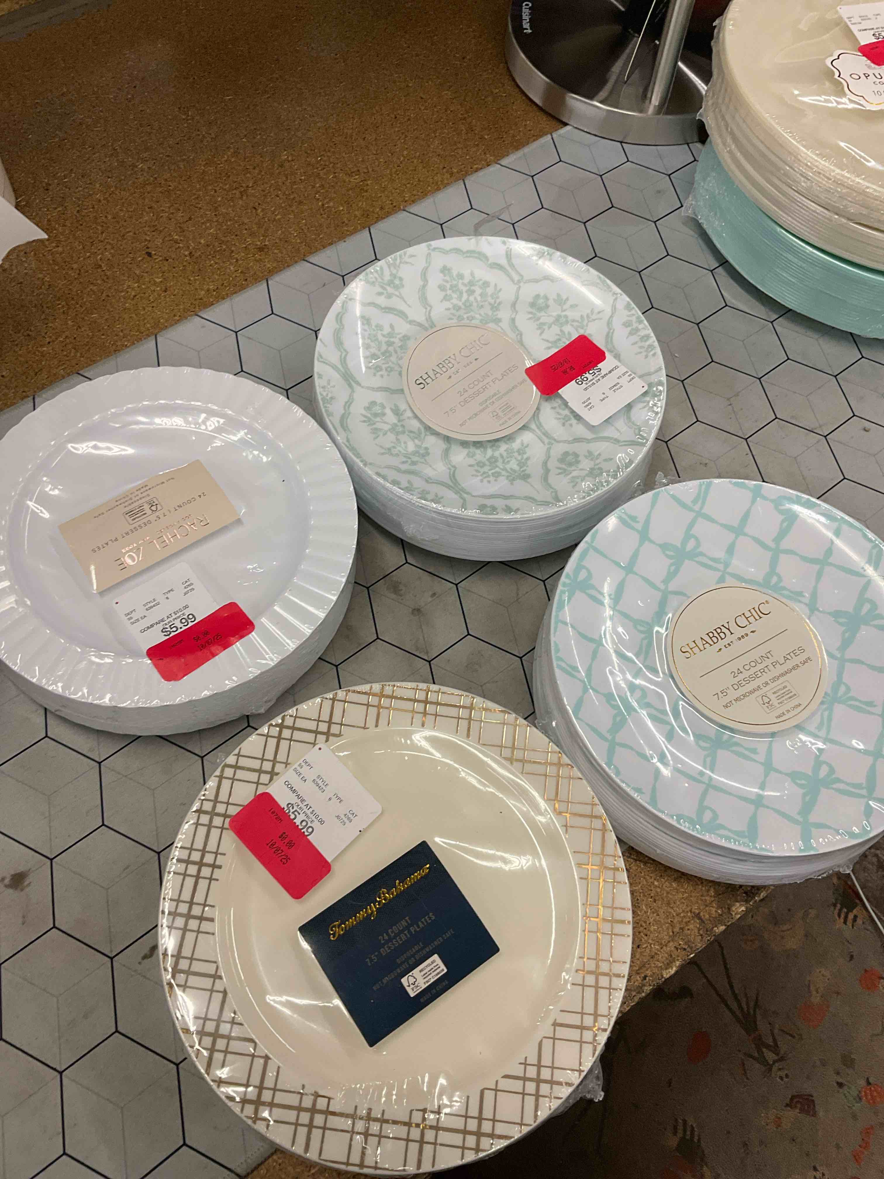 24 count dessert plates 