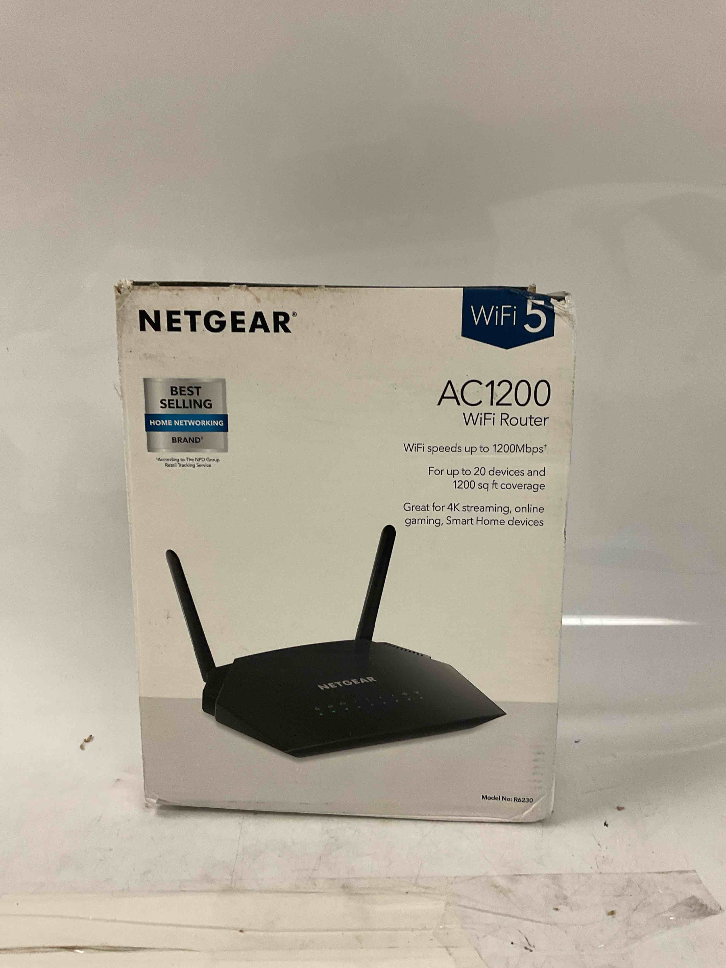 netgear wifi router (r6230) - ac1200 dual band wireless speed (up to 1200 mbps) | up to 1200 sq ft coverage & 20 devices | 4 x 1g ethernet and 1 x 2.0 usb ports