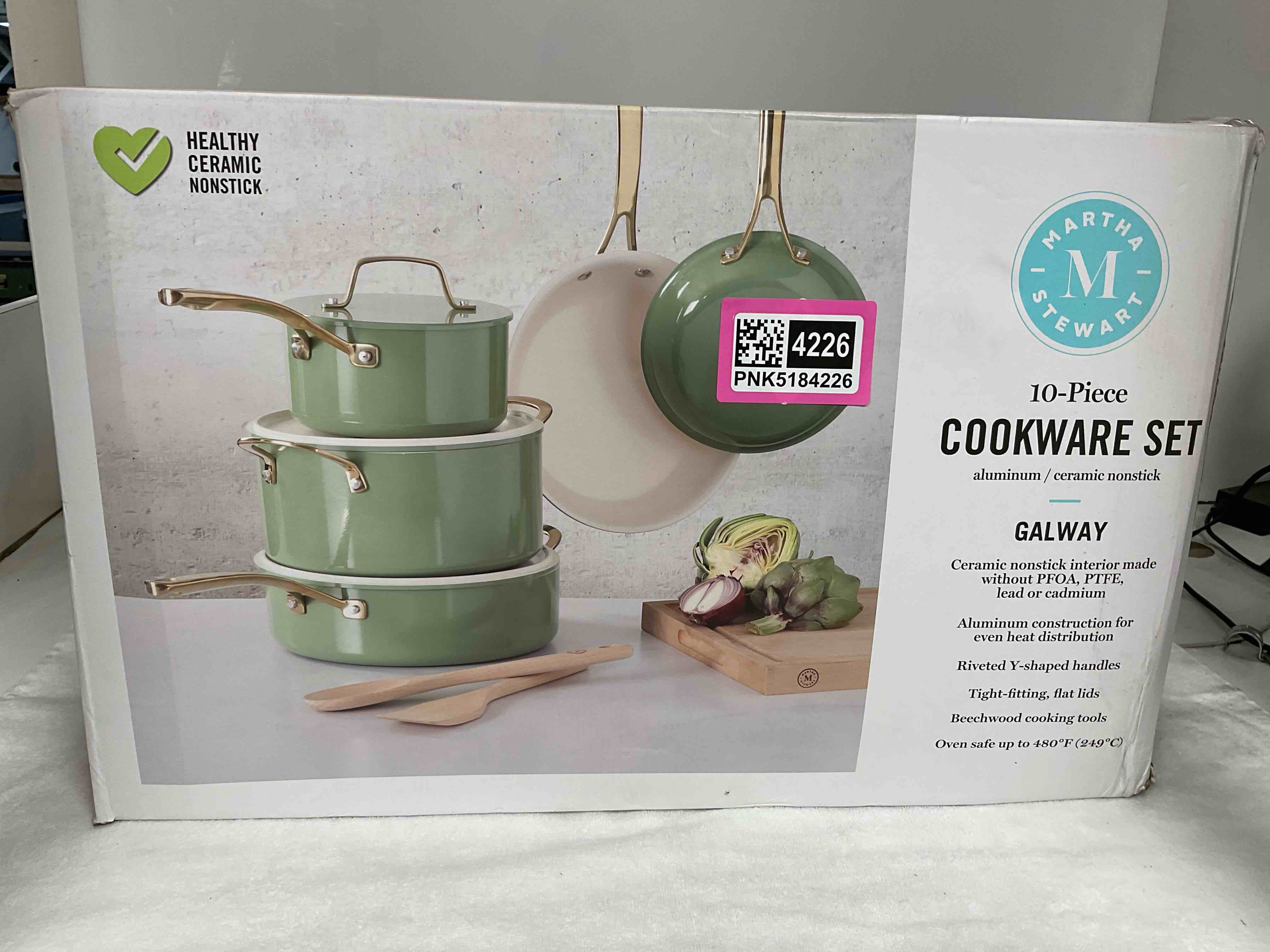 Martha Stewart 10pc Cookware Set 