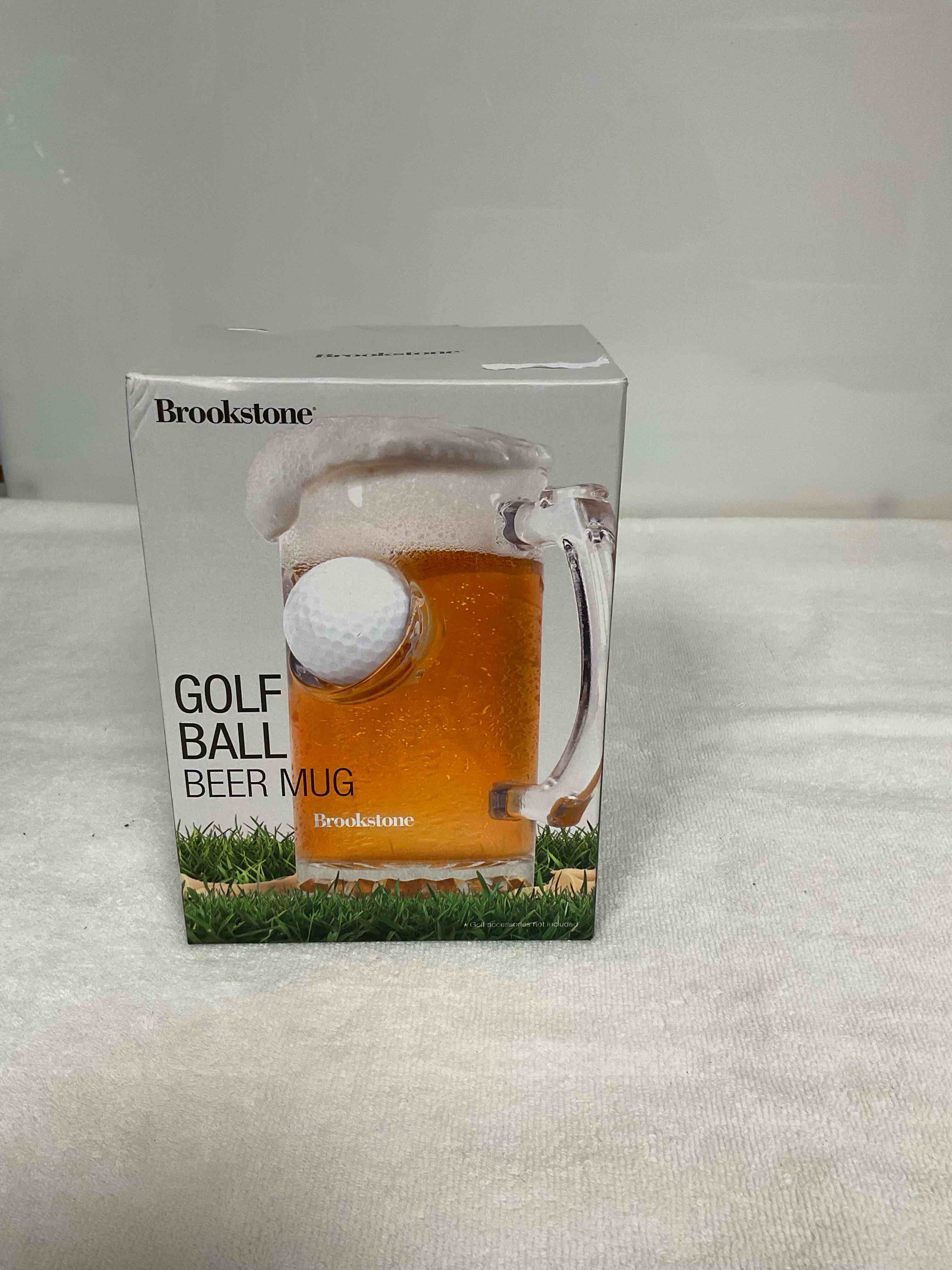 Brookstone Golf Ball Beer Mug 