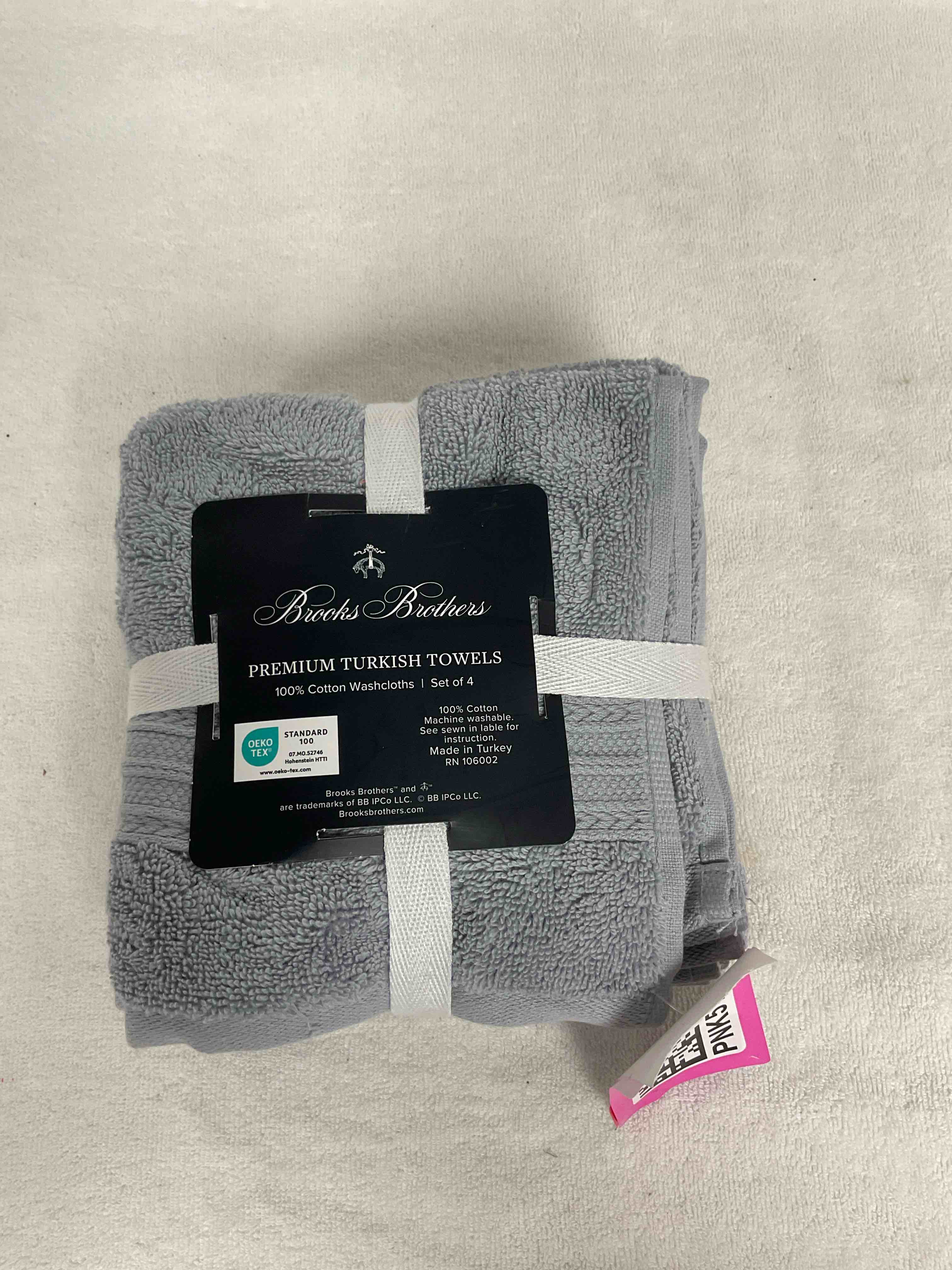 Brooks Brothers 4ct Wascloths 