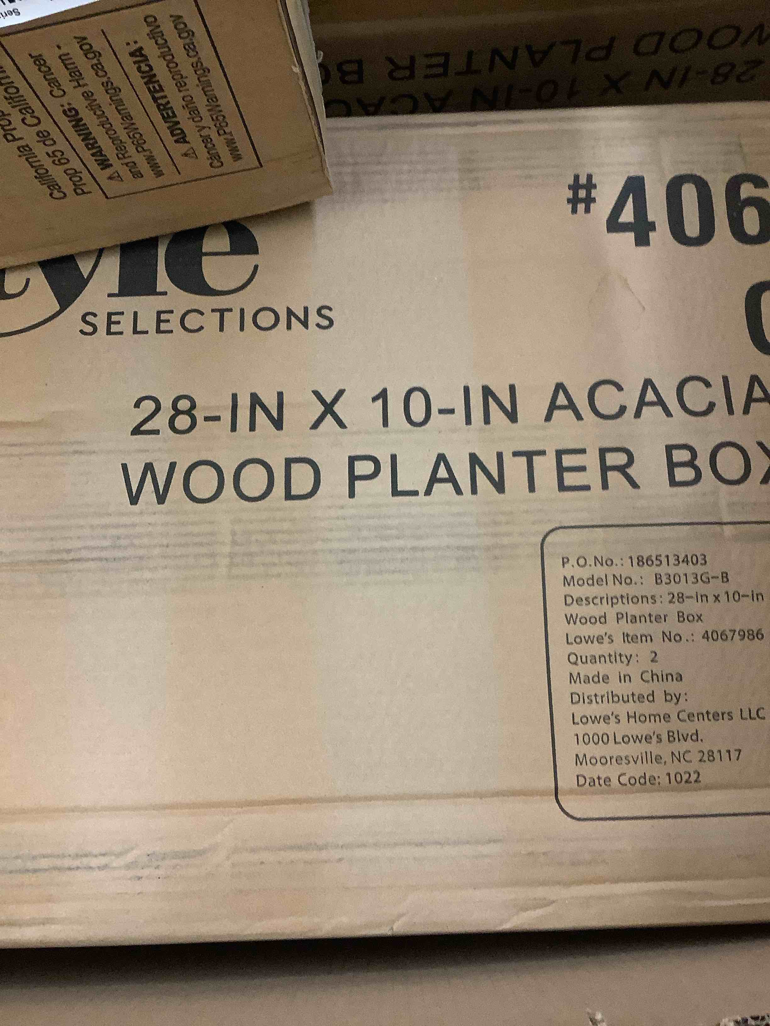 wood planter box