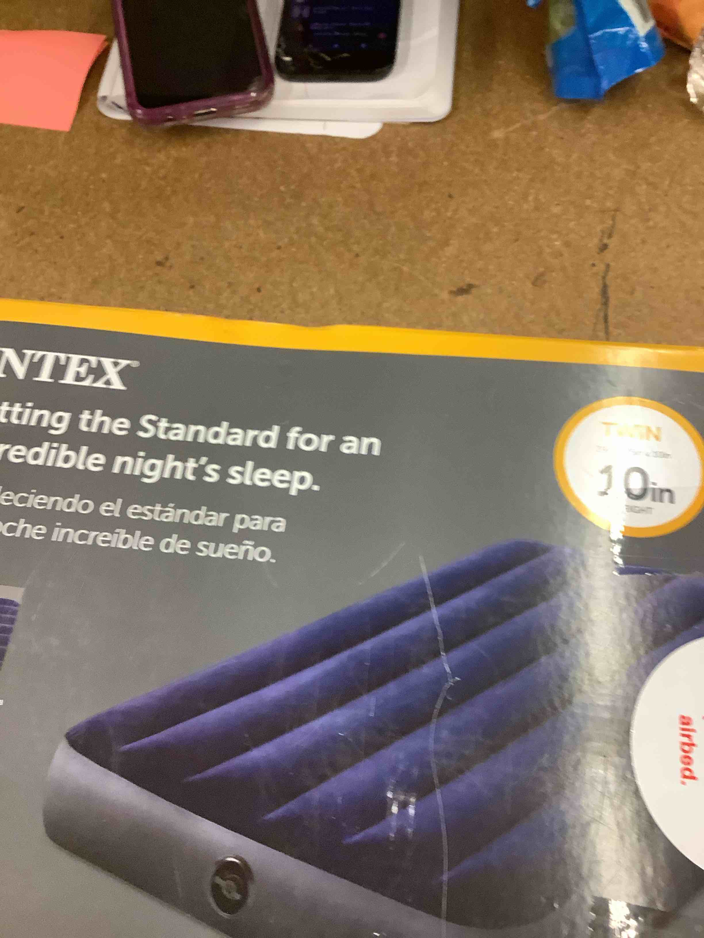 Intex Durabeam 10" Twin Size Air Mattress