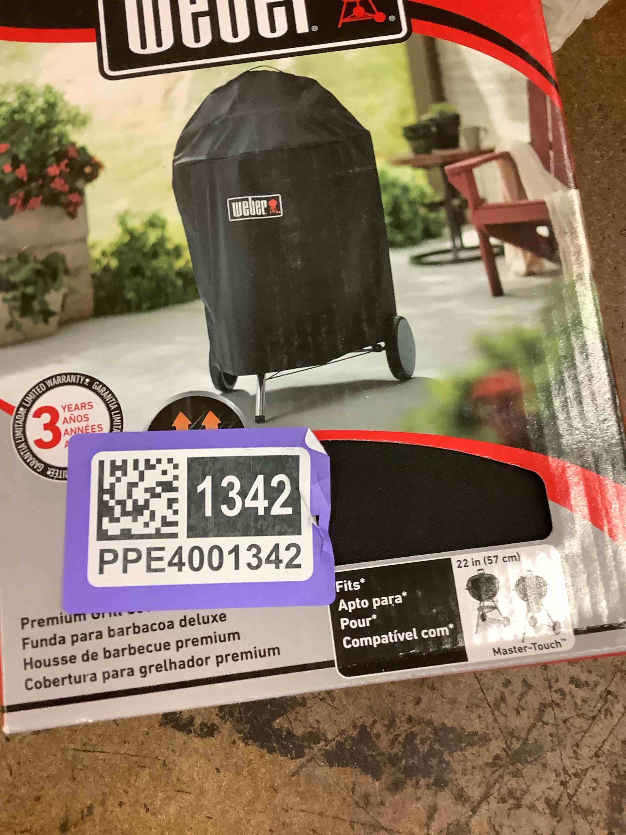 Weber Premium Grill Cover fits 22  Charcoal Kettle