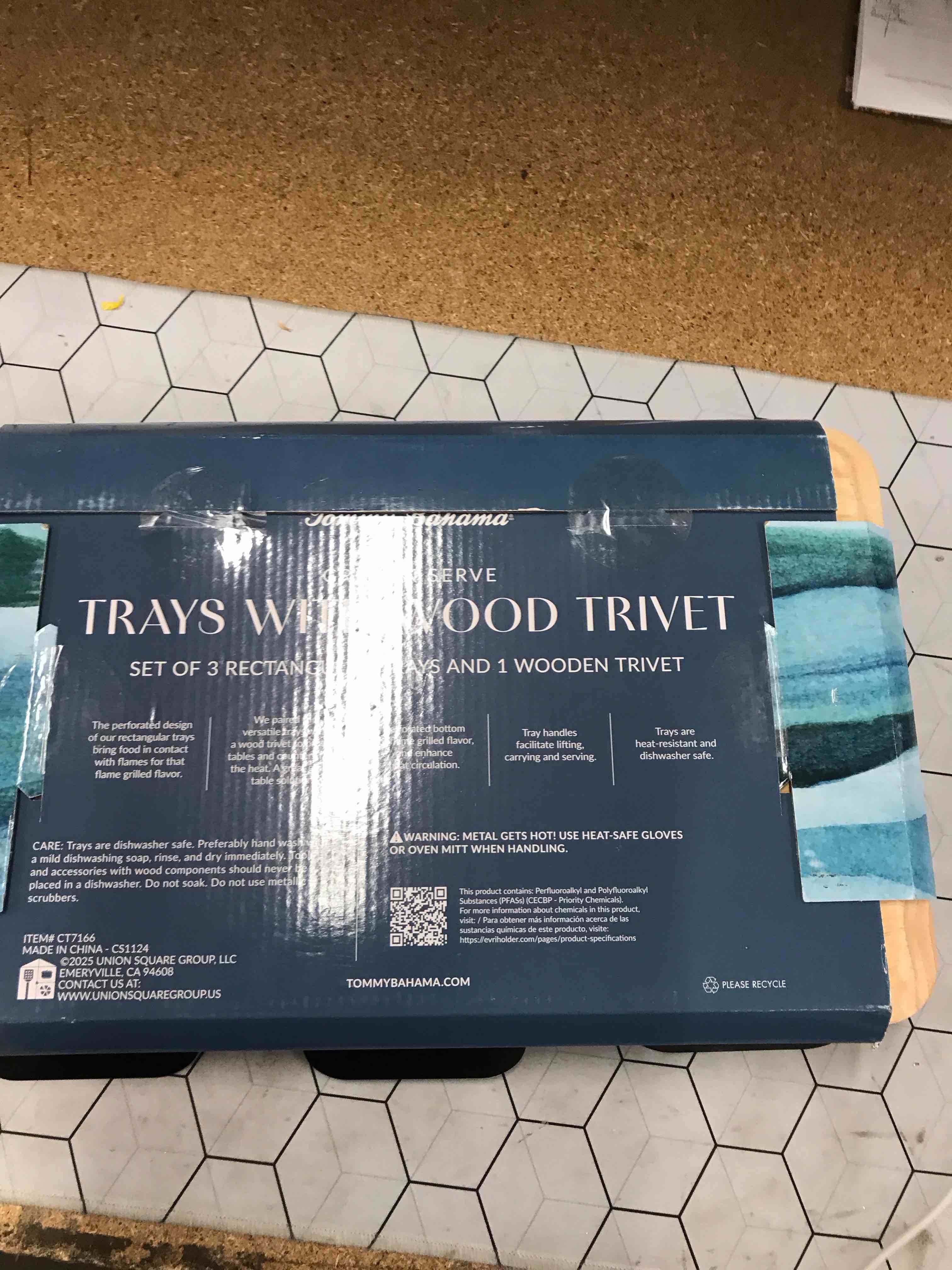 Condition photo showing New/Like New for wooden trays