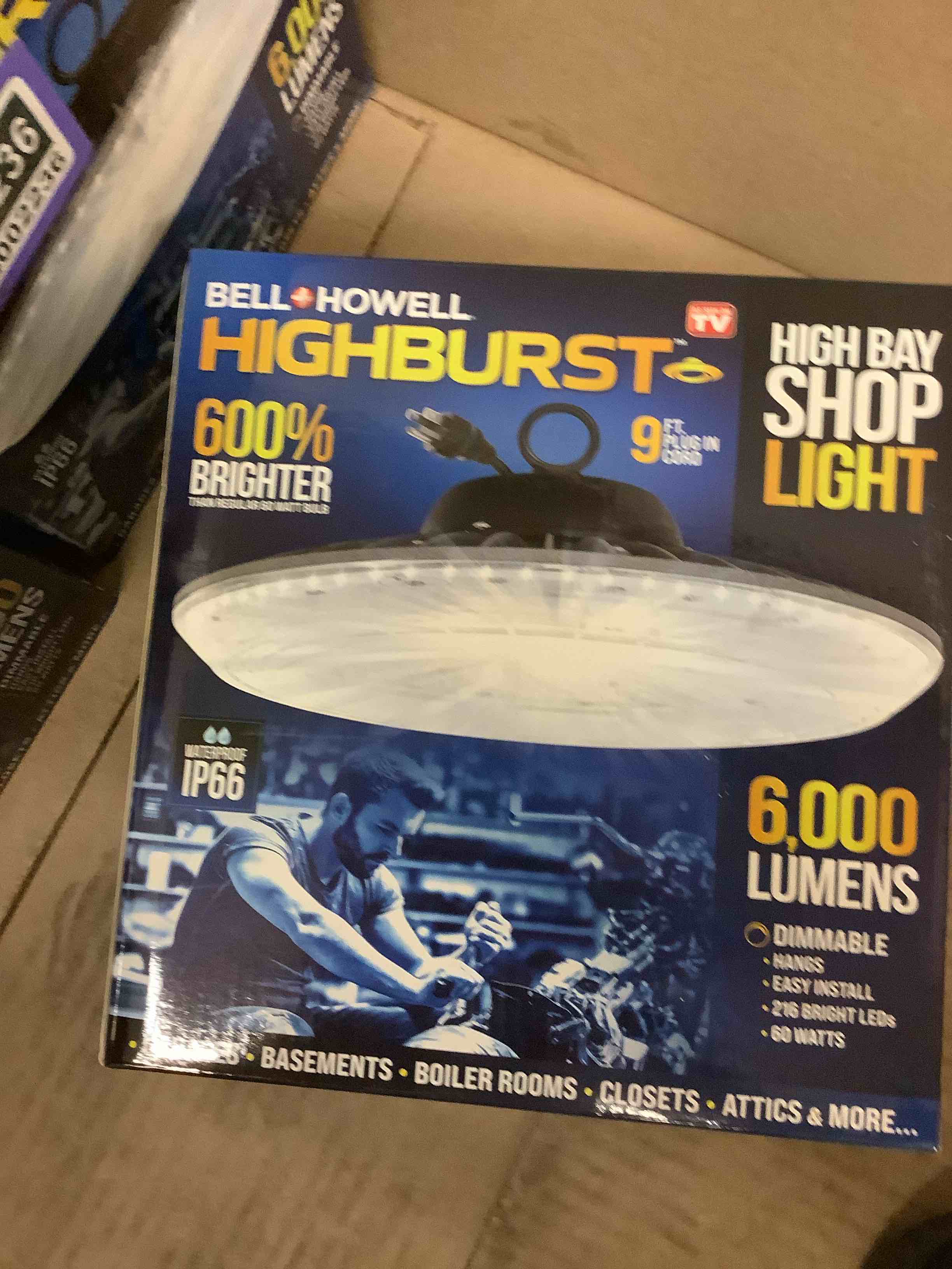 bell and howell high bay shop lights bright led light 6000 lumens