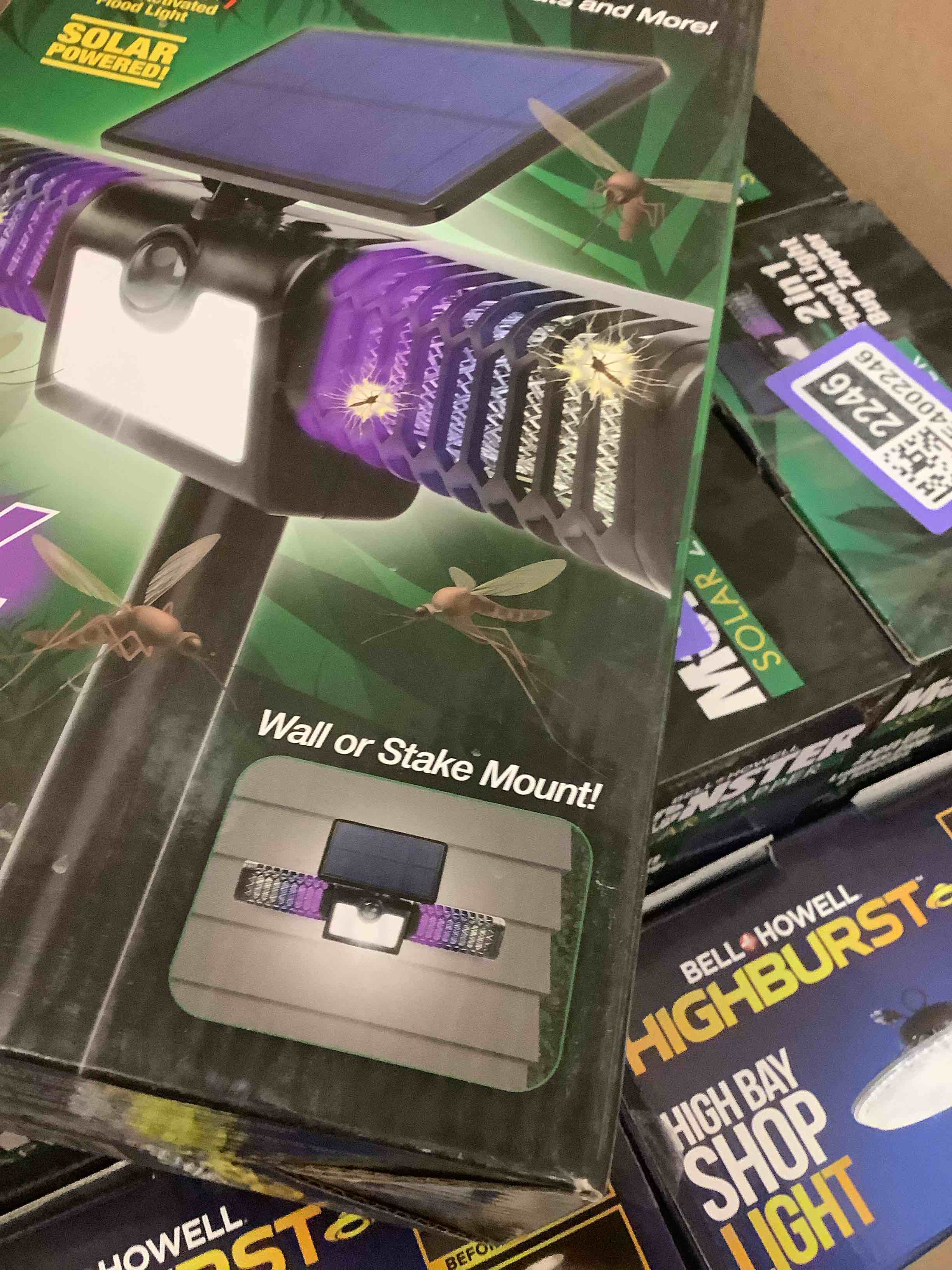 Monster Solar Bug Zapper 2in1 Solar Flood Light Solar Bug Zapper Electric Mosquito Zappers