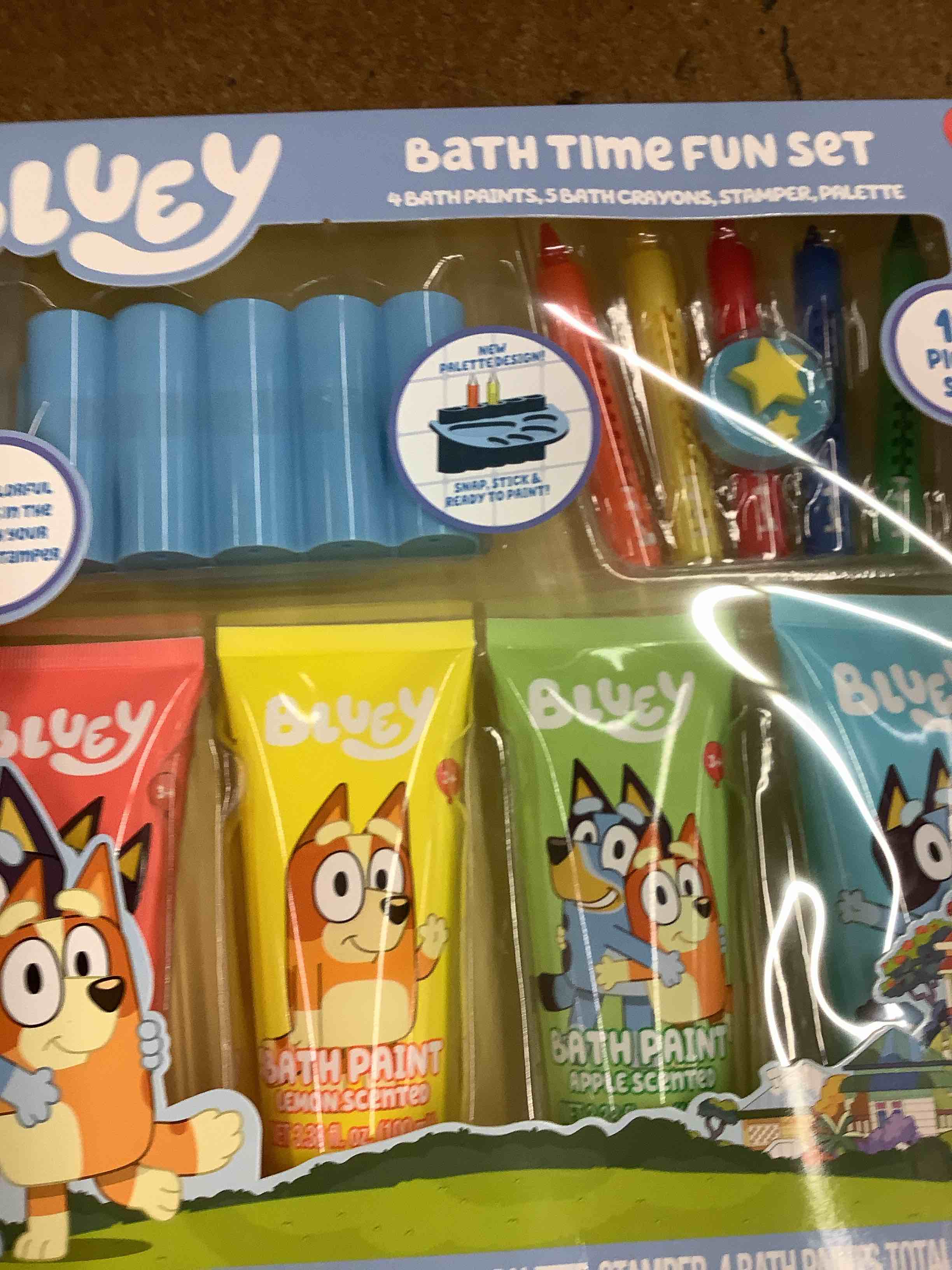 bluey bath time set
