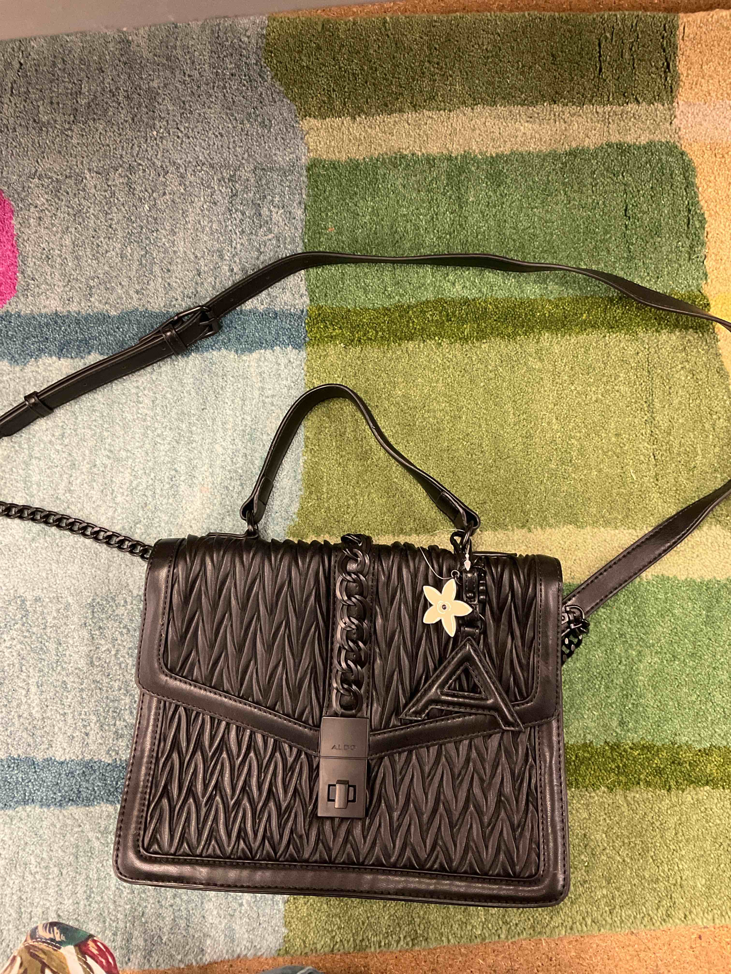 ALDO Jerilini top handle bag in faux leather