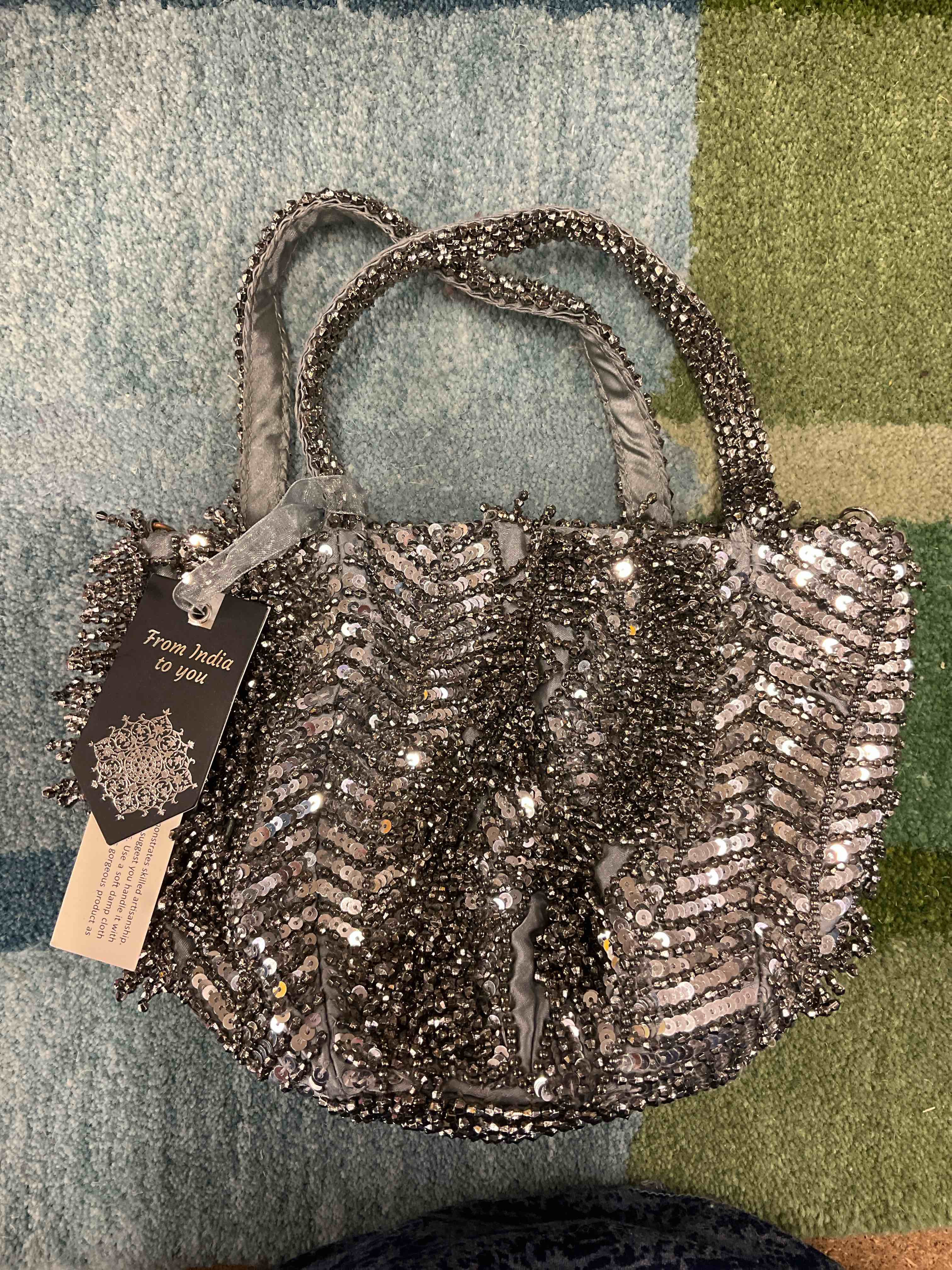 Handcrafted Beaded Crossbody Bag