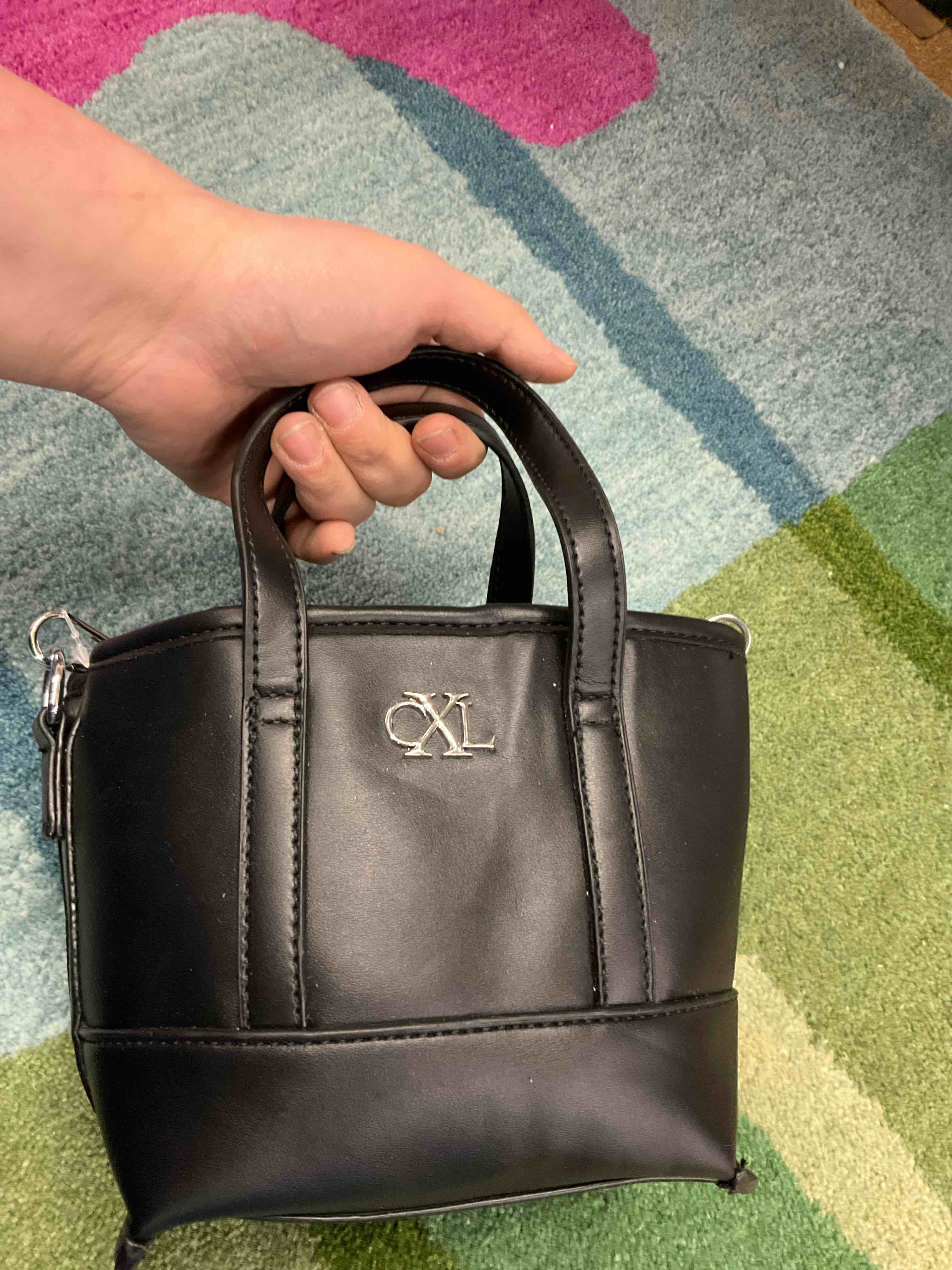 Mini Brand Logo Crossbody Tote Bag