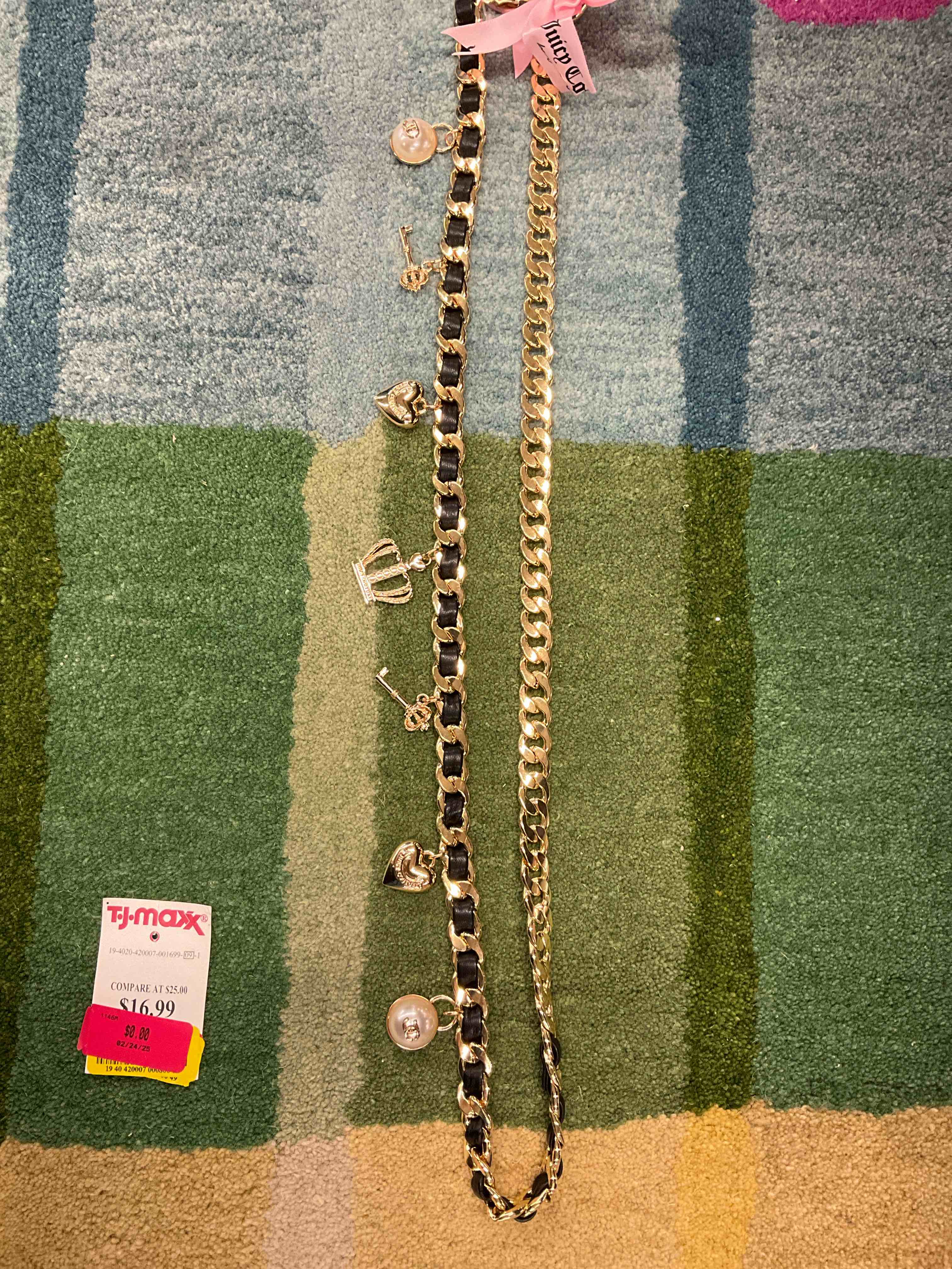 Juicy Couture Chain Charm Belt