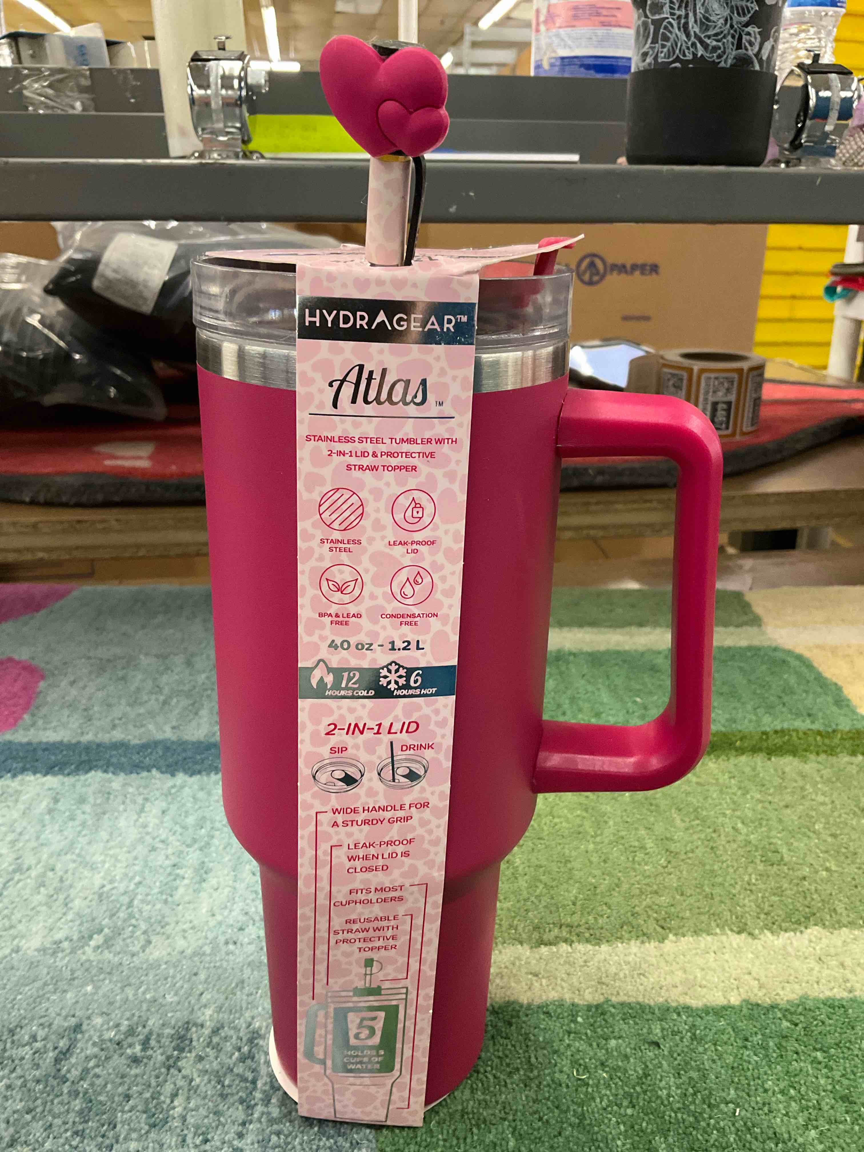 Atlas 40 oz Stainless Steel Tumbler 