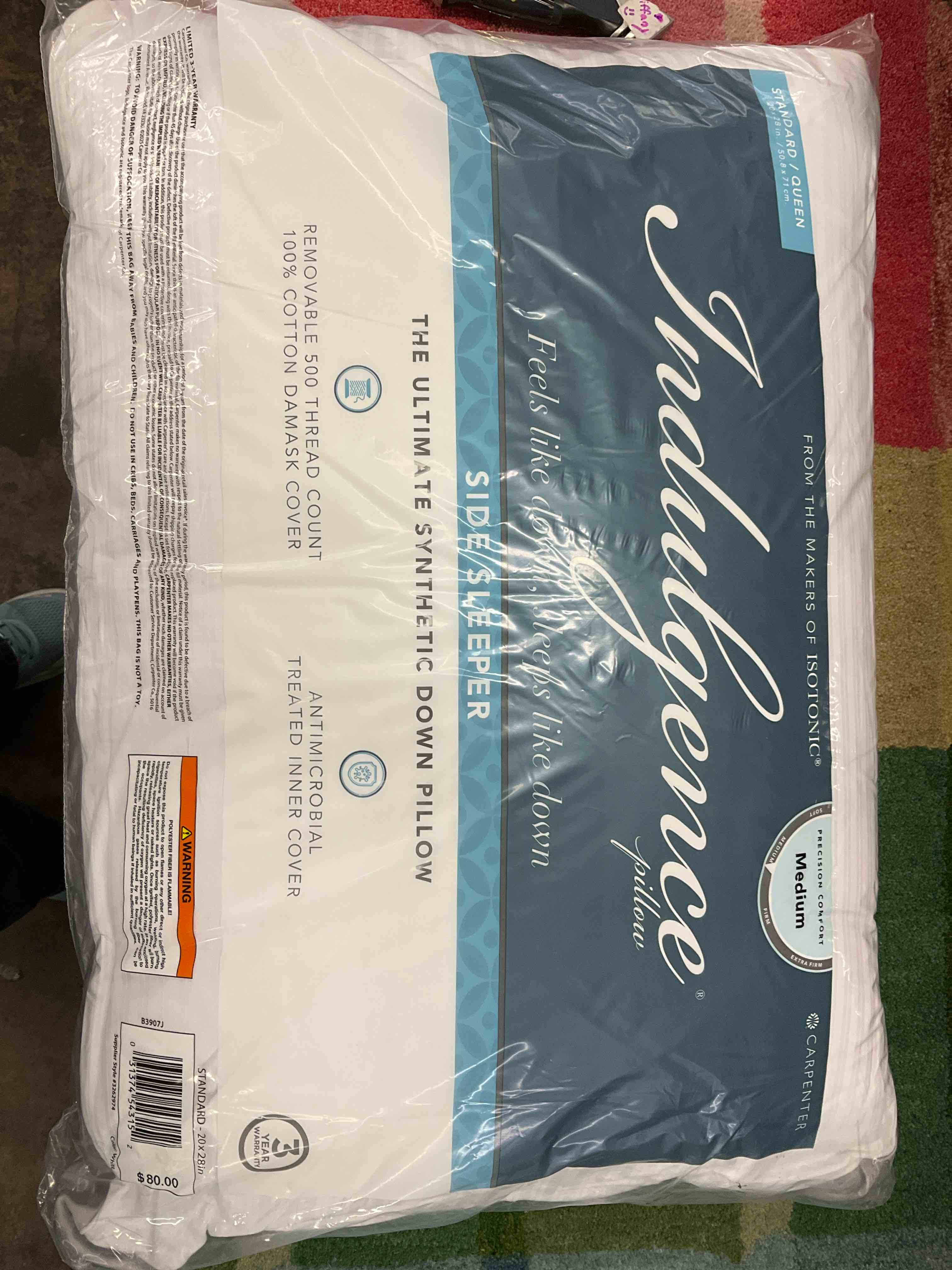 Indulgence Synthetic Down Pillow | Side Sleeper (Standard/Queen)