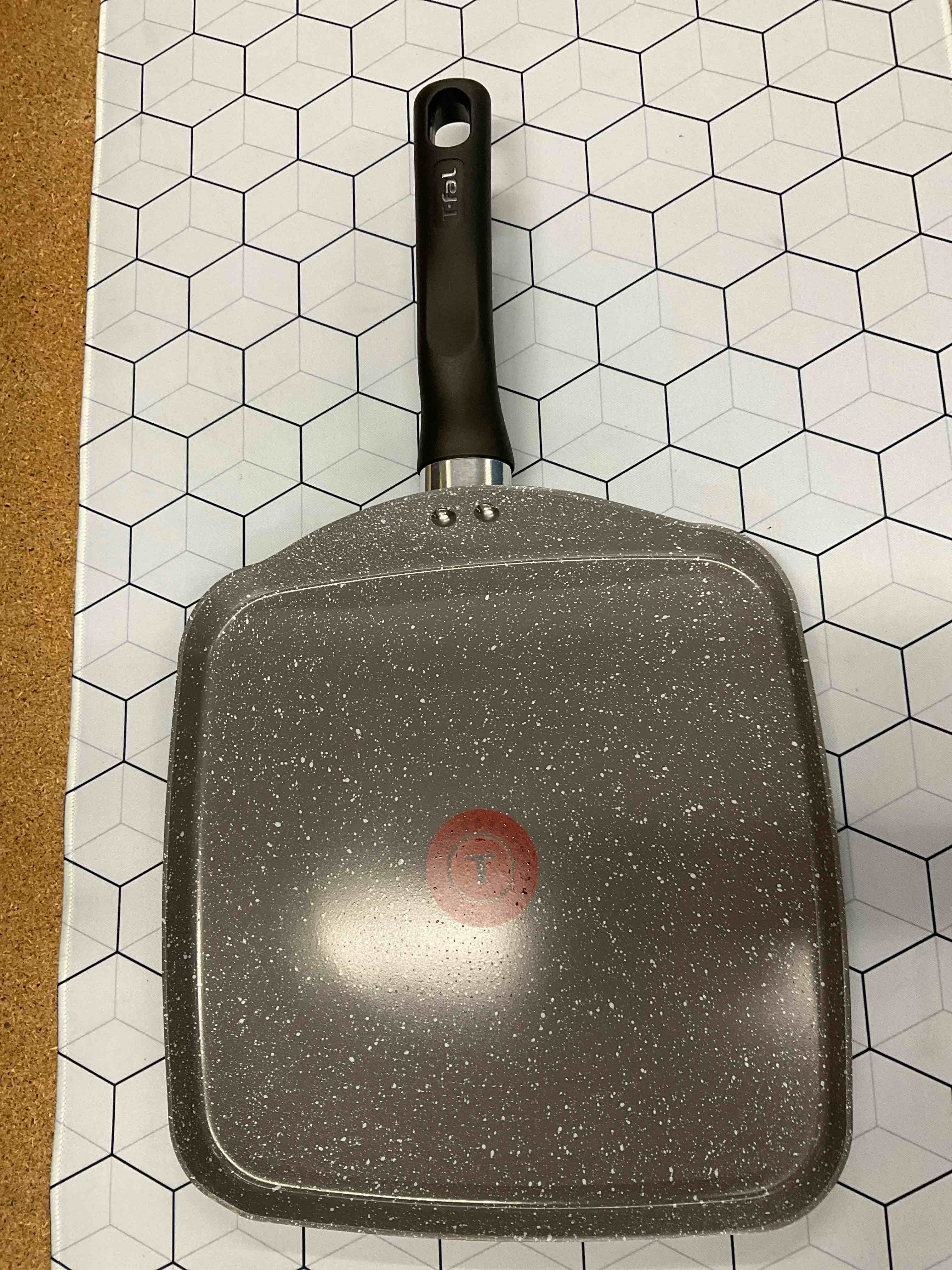 Non-Stick Square Griddle Pan w/ Granite Safe Ceramic Coating 