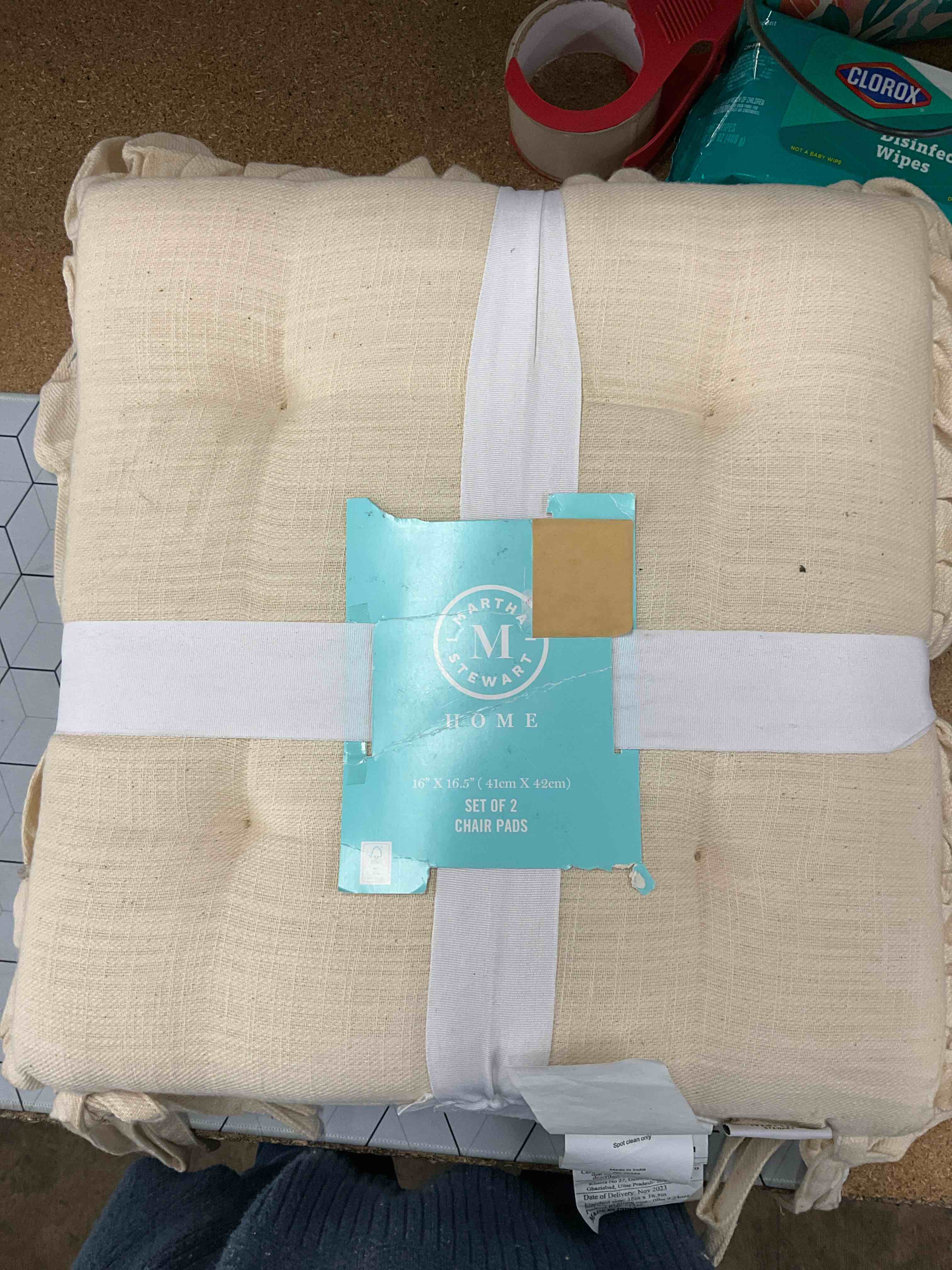 Martha Stewart Set of 2 Chair Pads