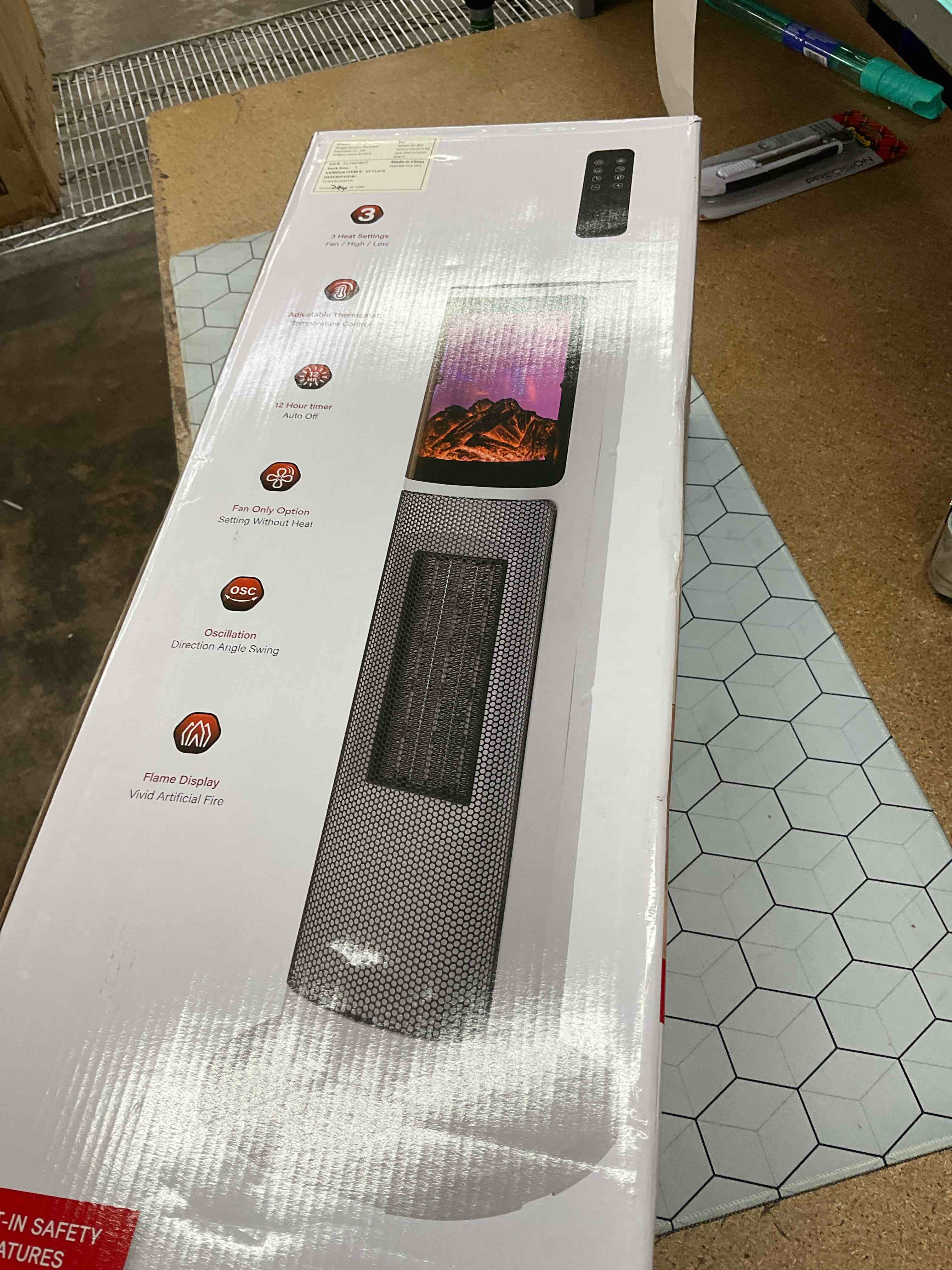 25” tower heater