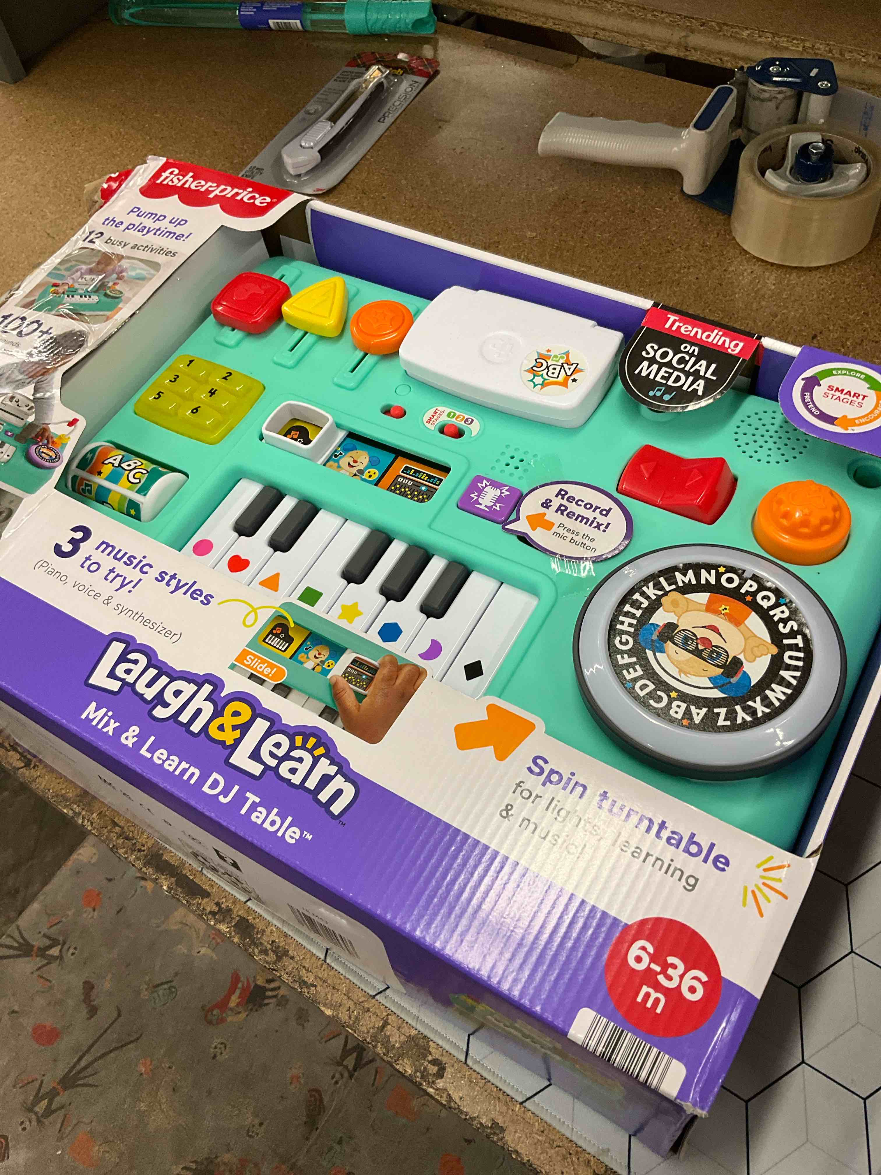 fisher price dj table