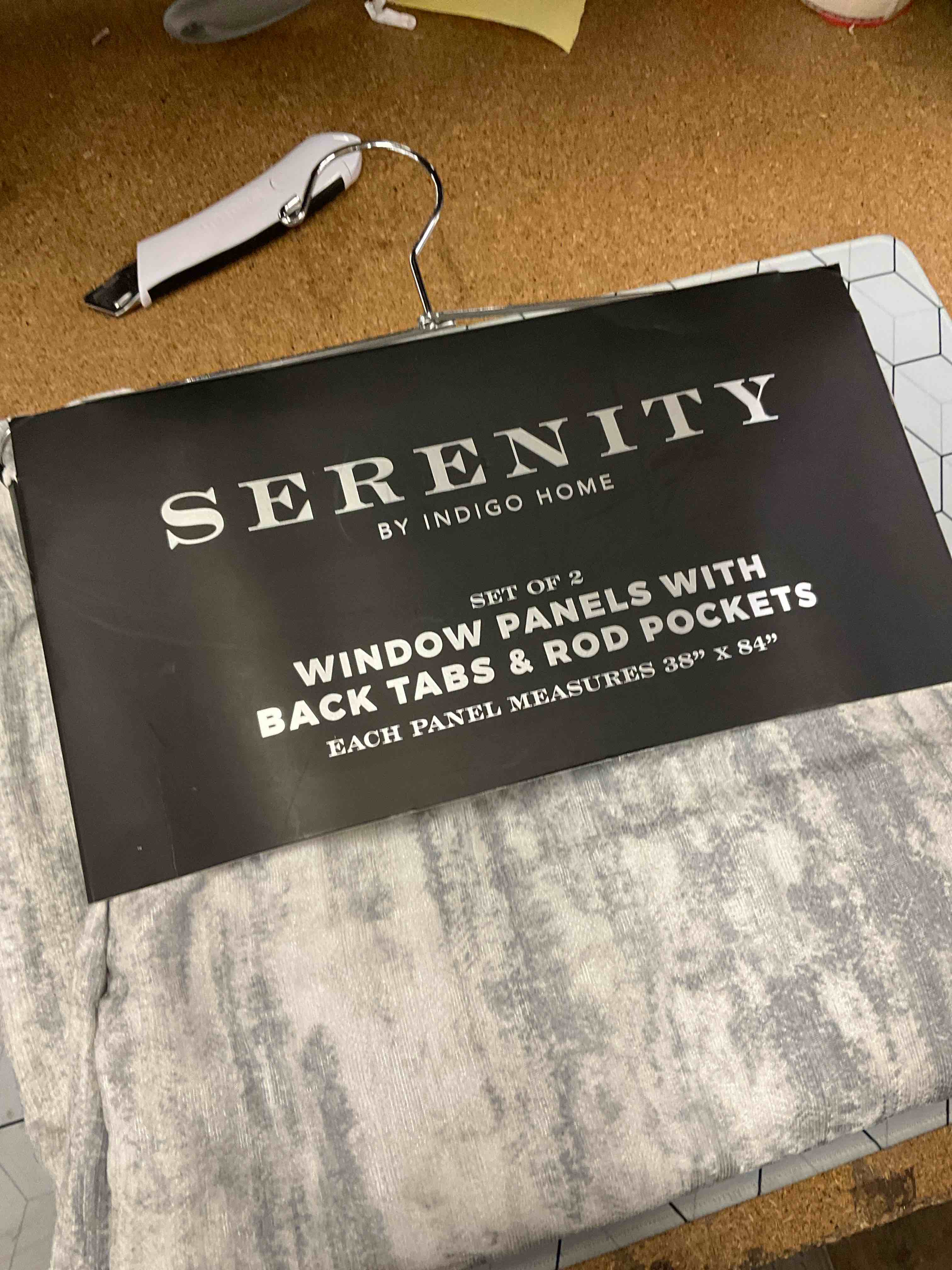 window panels with back tabs and rod pockets 