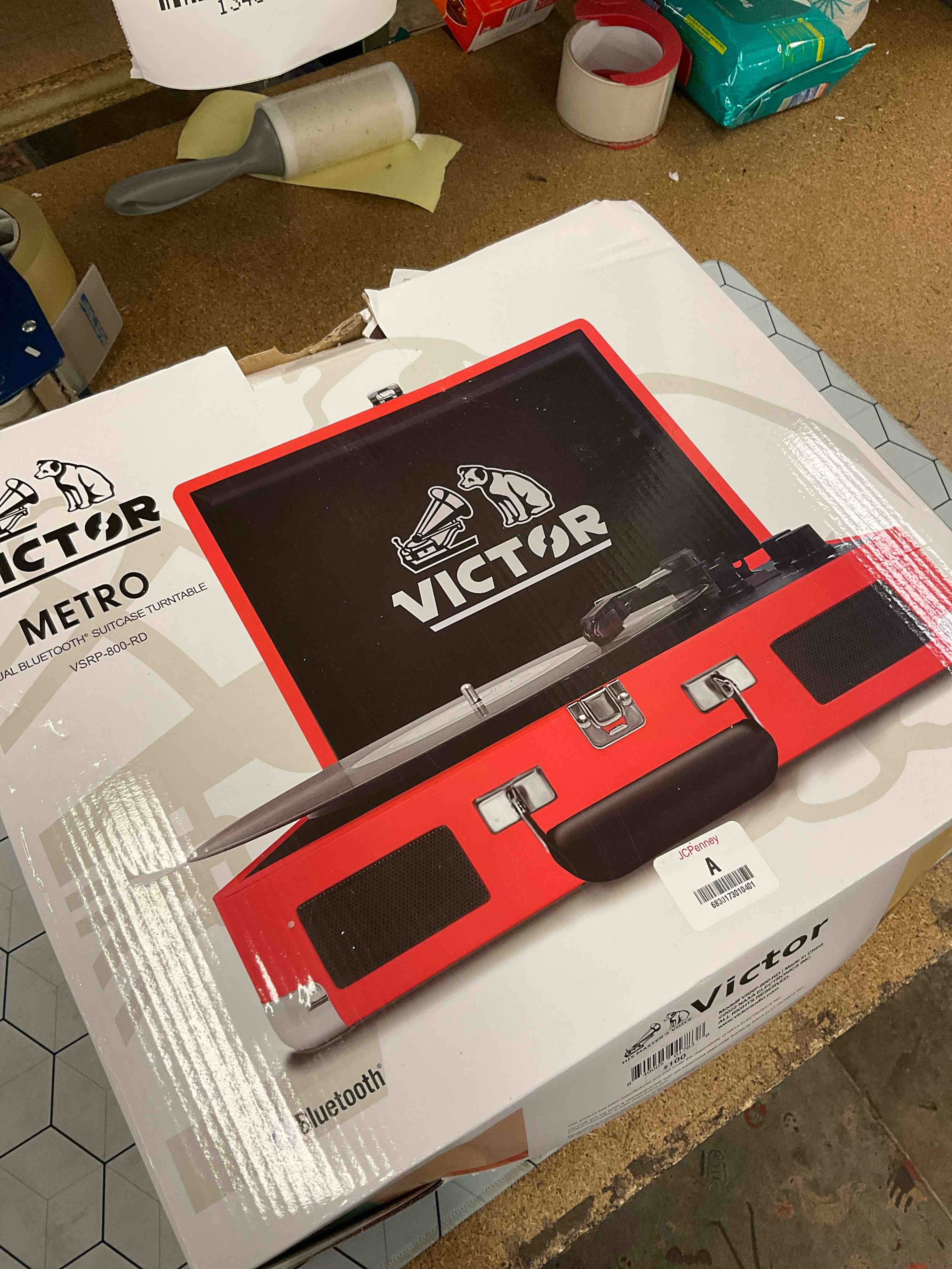 duel Bluetooth suitcase turntable 