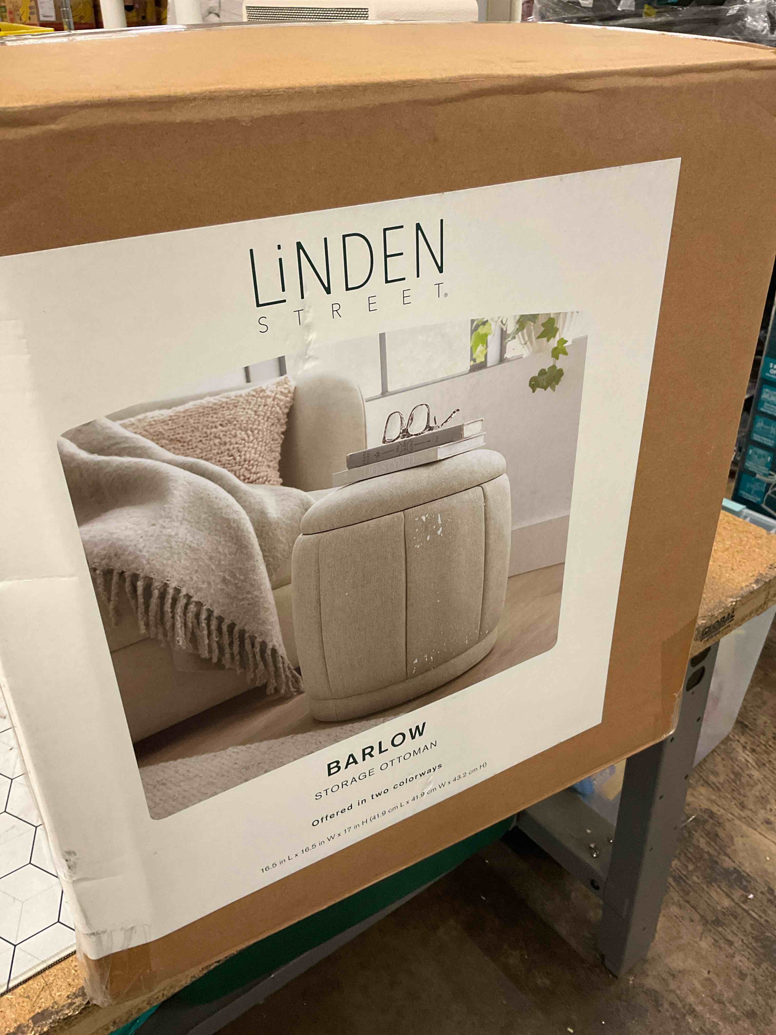 Barlow storage ottoman 